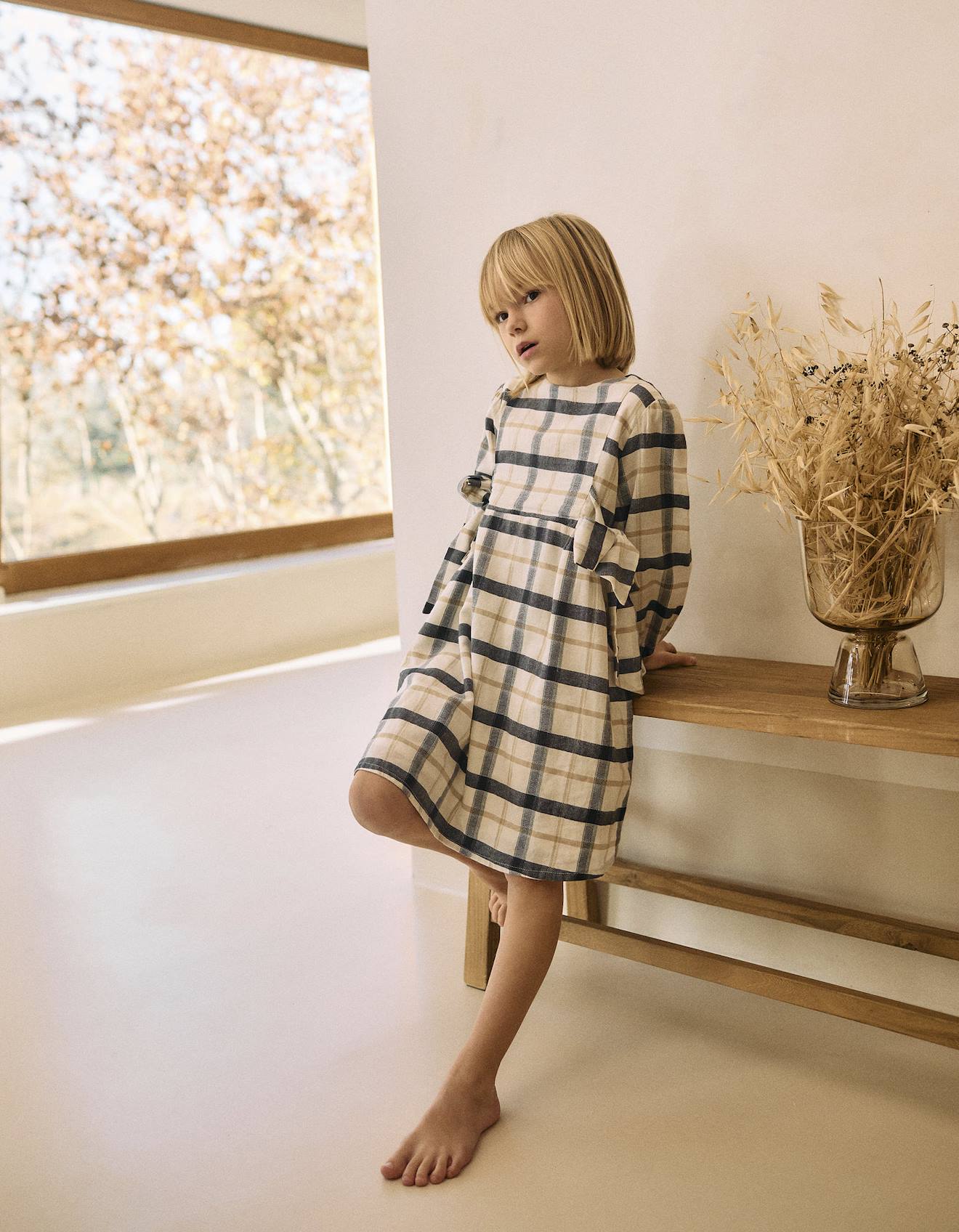 Combi-short En Coton Et Lin Avec Broderie Anglaise Brother & Sisters Brothers & Sisters Beige