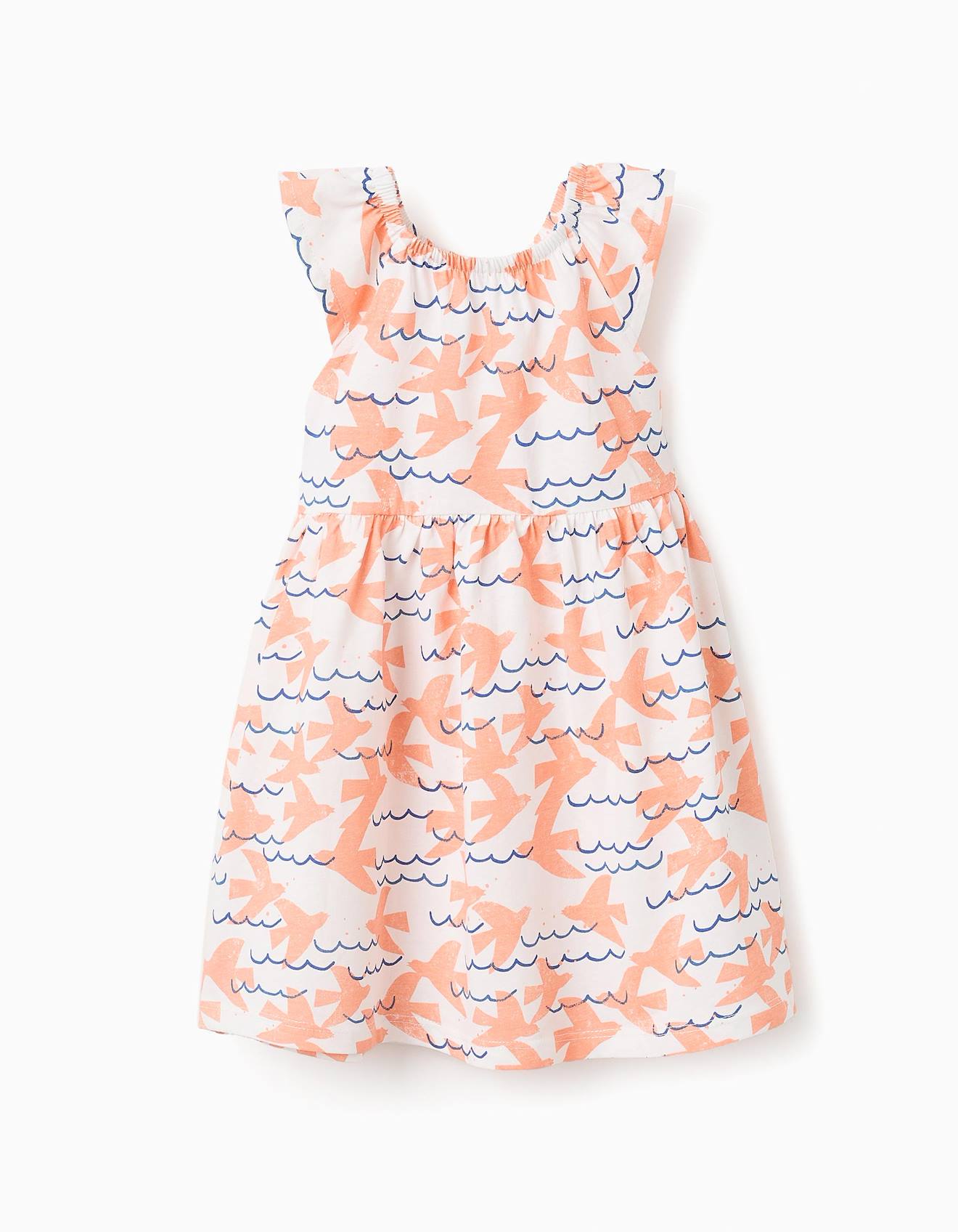 Robe En Coton À Motif Blanc