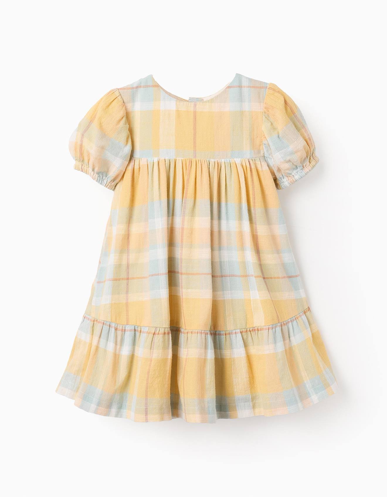 Robe À Carreaux Brothers & Sisters Jaune Clair