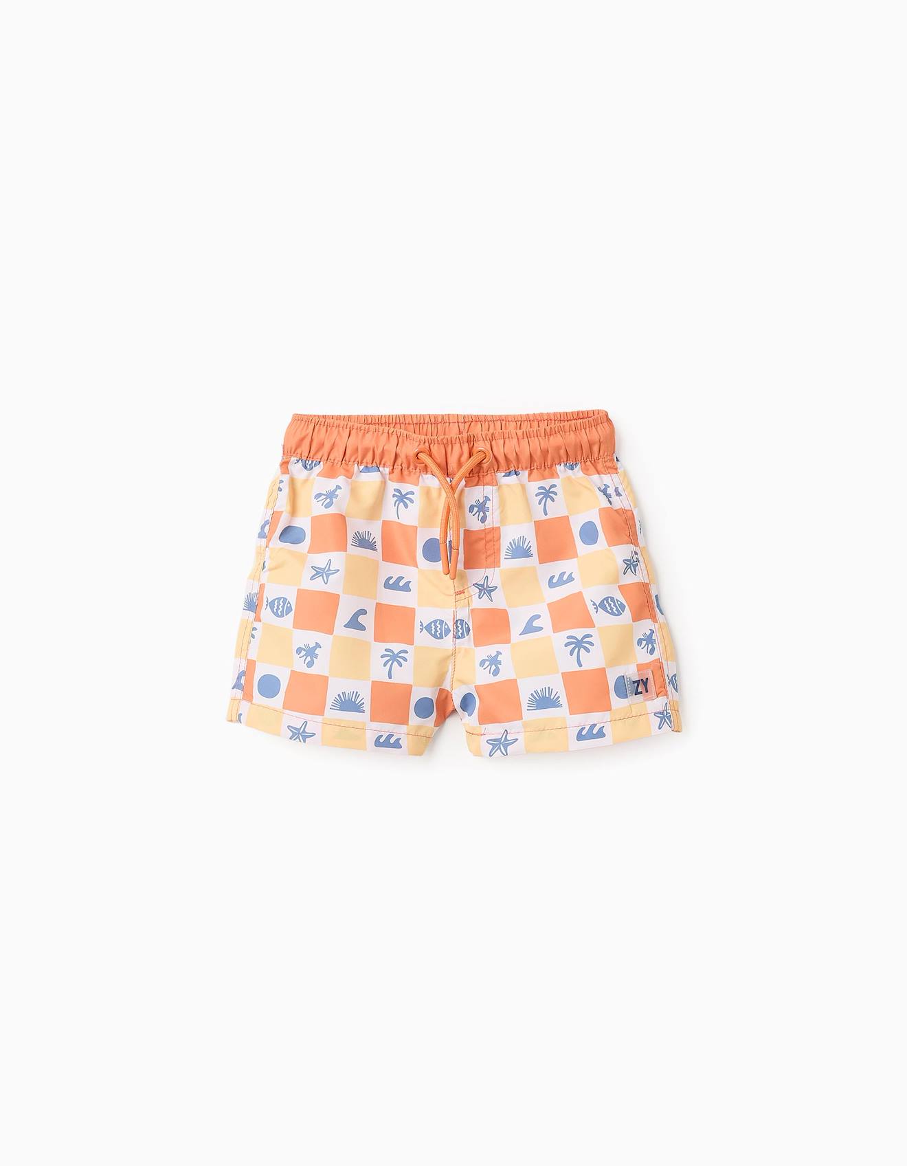 Short De Bain Orange Clair