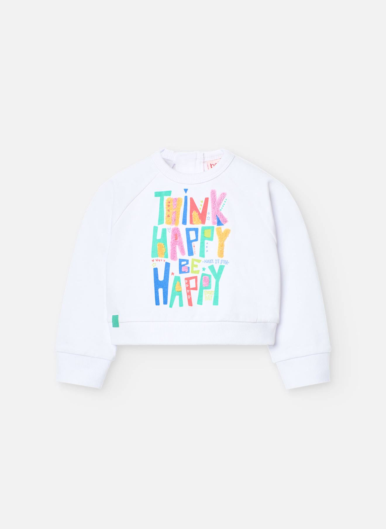 Sweat En Coton Avec Fermeture Éclair Dans Le Dos Blanc