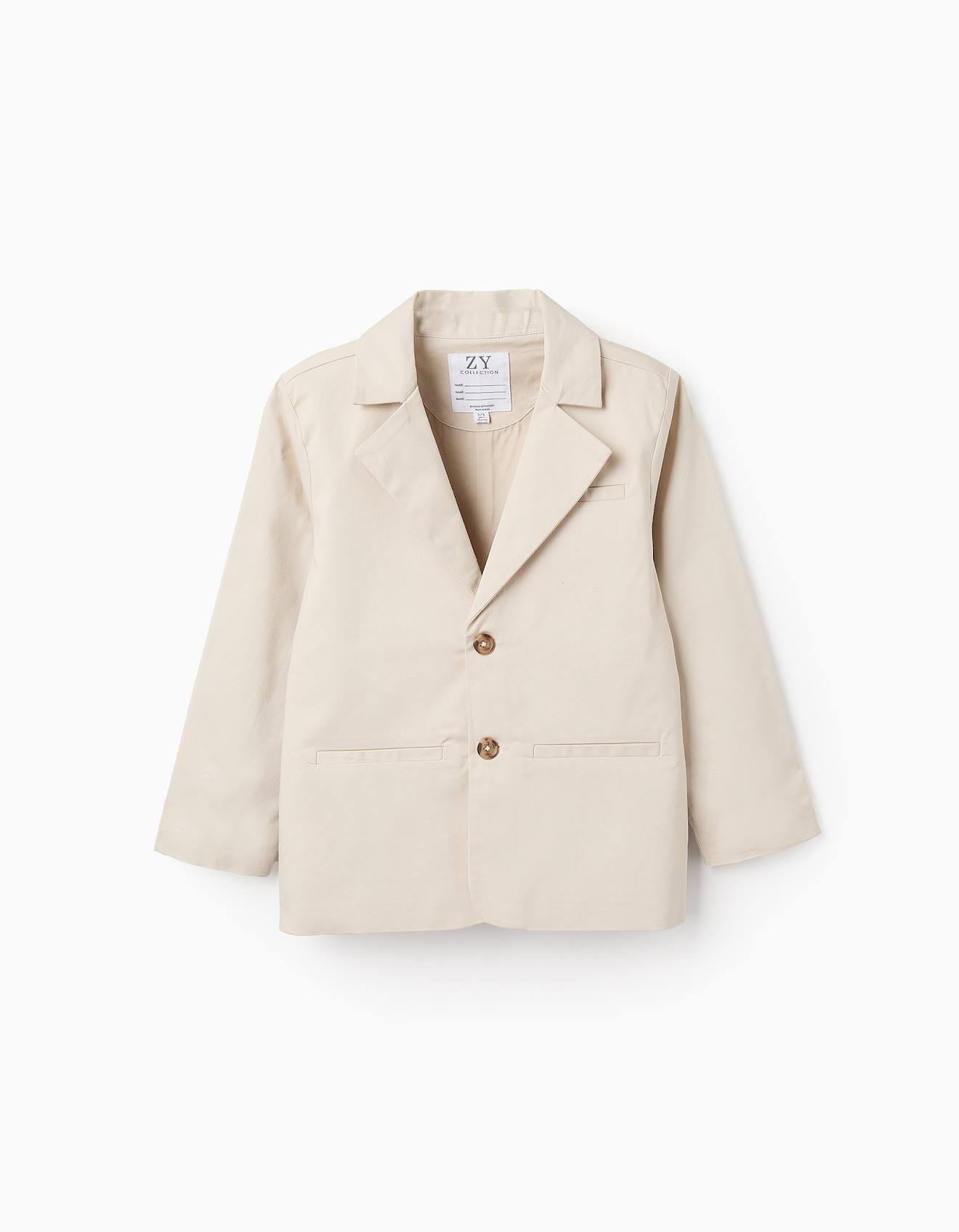 Blazer En Sergé Beige Clair