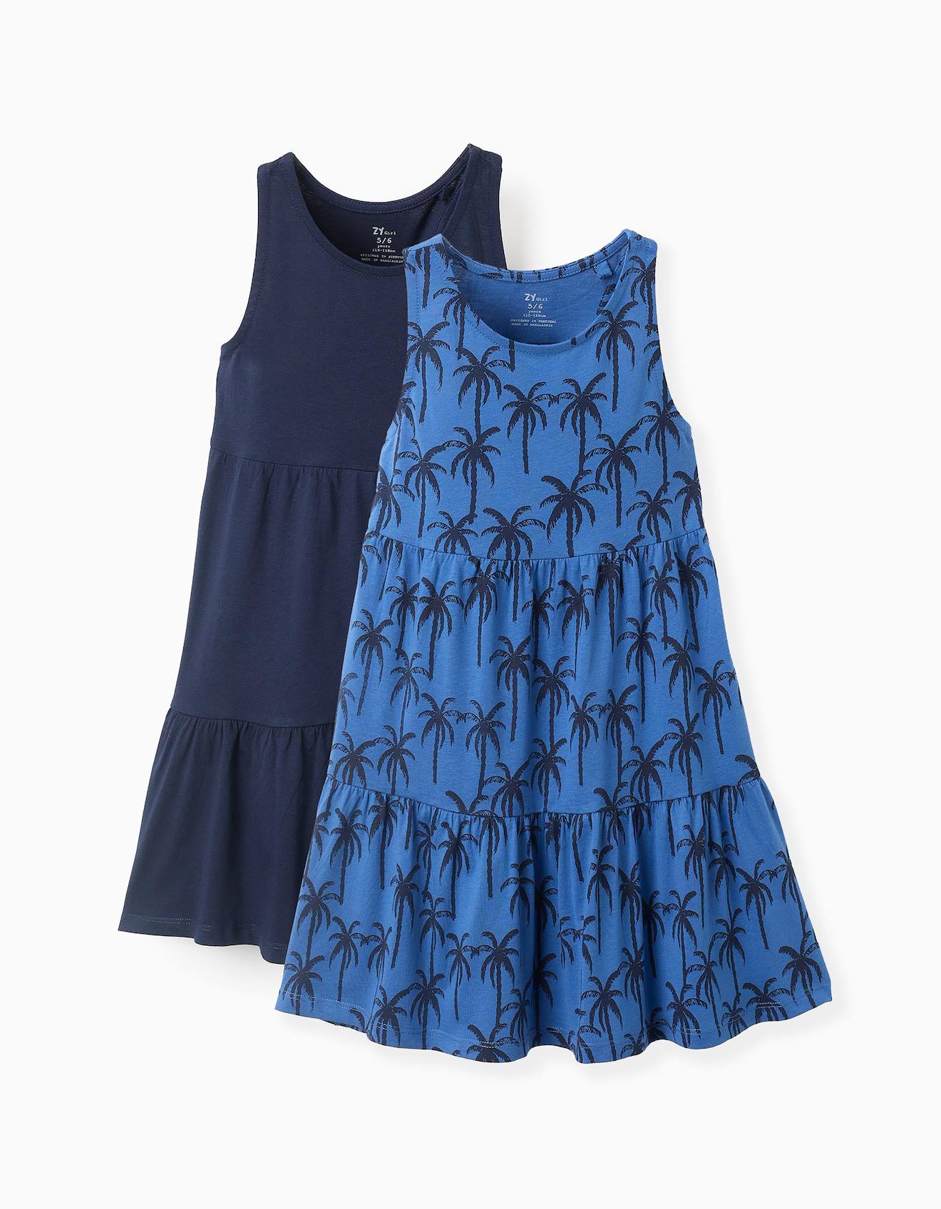 Pack 2 Robes En Coton Bleu