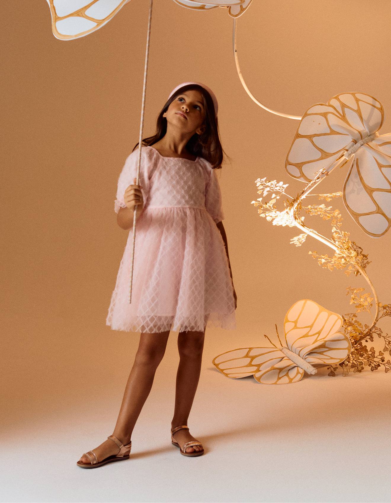 Robe Volumineuse En Tulle Rose Clair