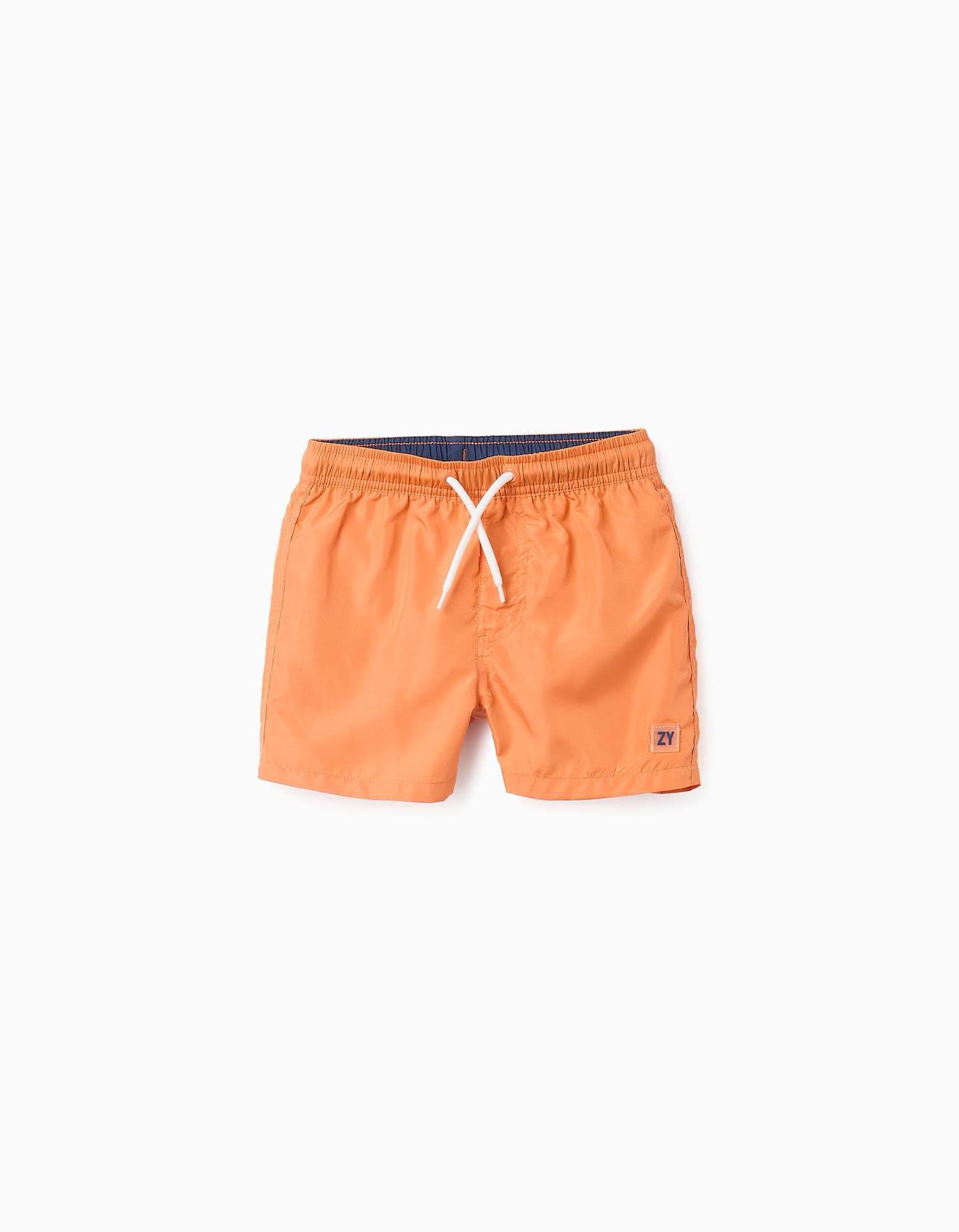 Short De Bain Court Orange Clair