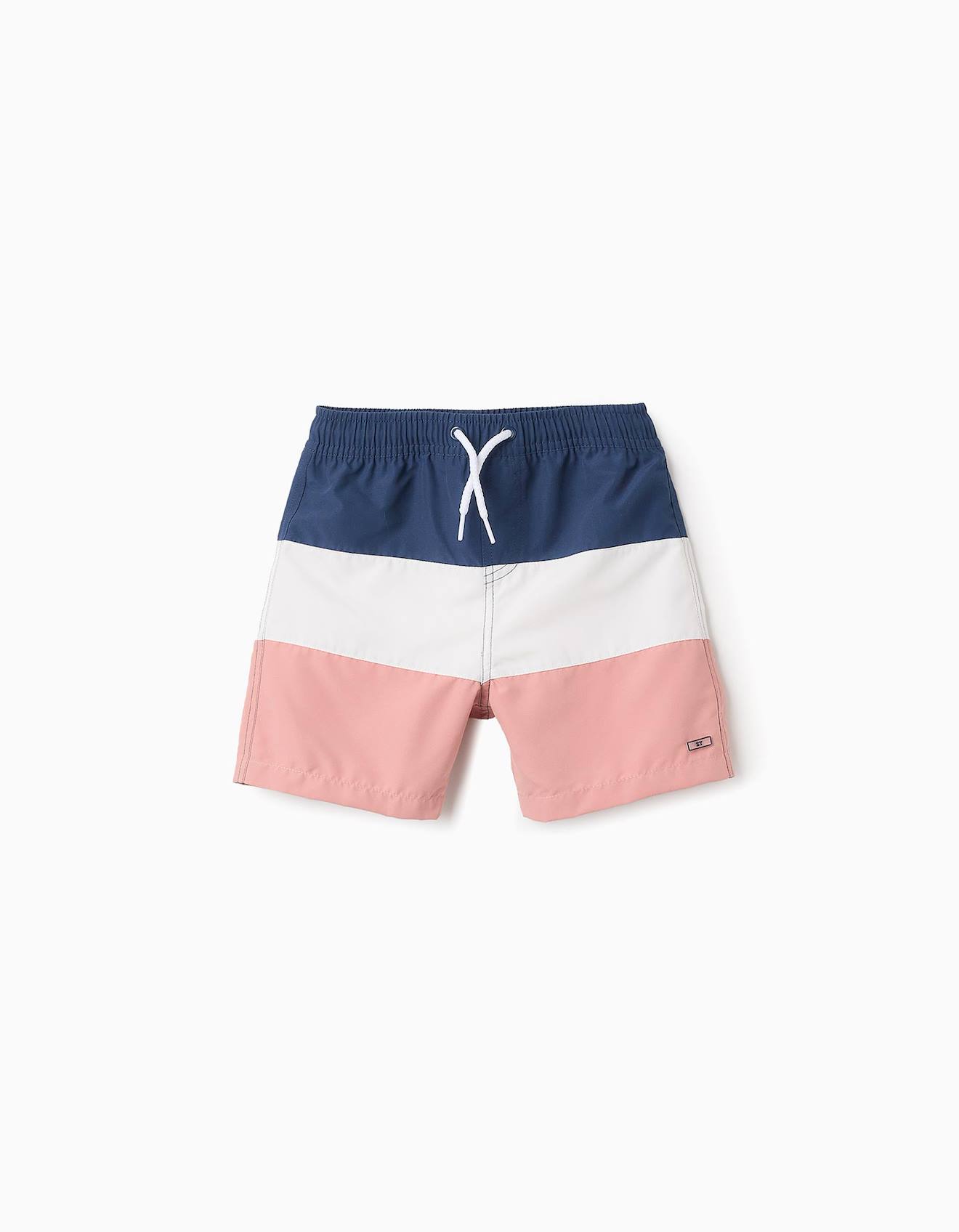 Short De Bain En Blocs De Couleur Bleu Foncé