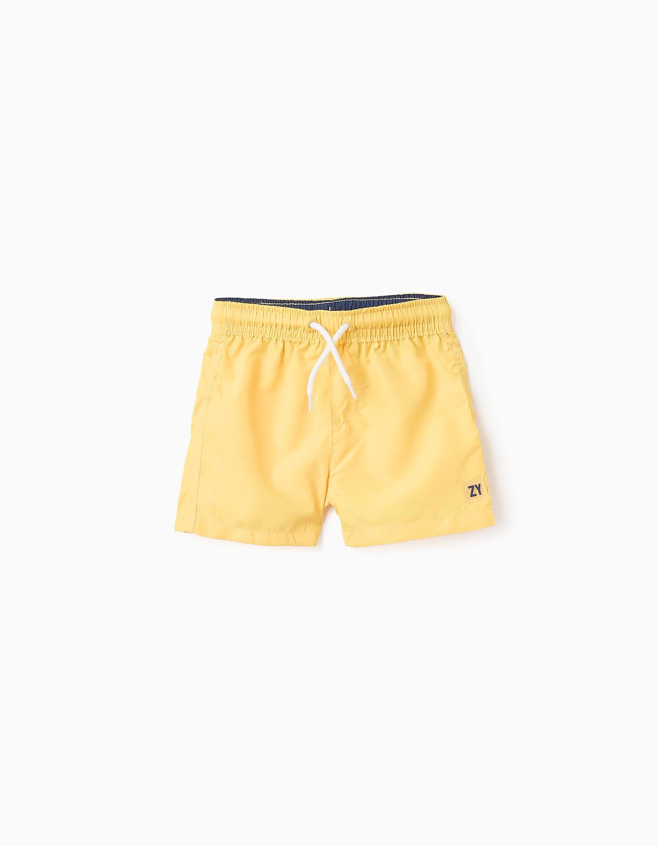 Short De Bain Court Jaune