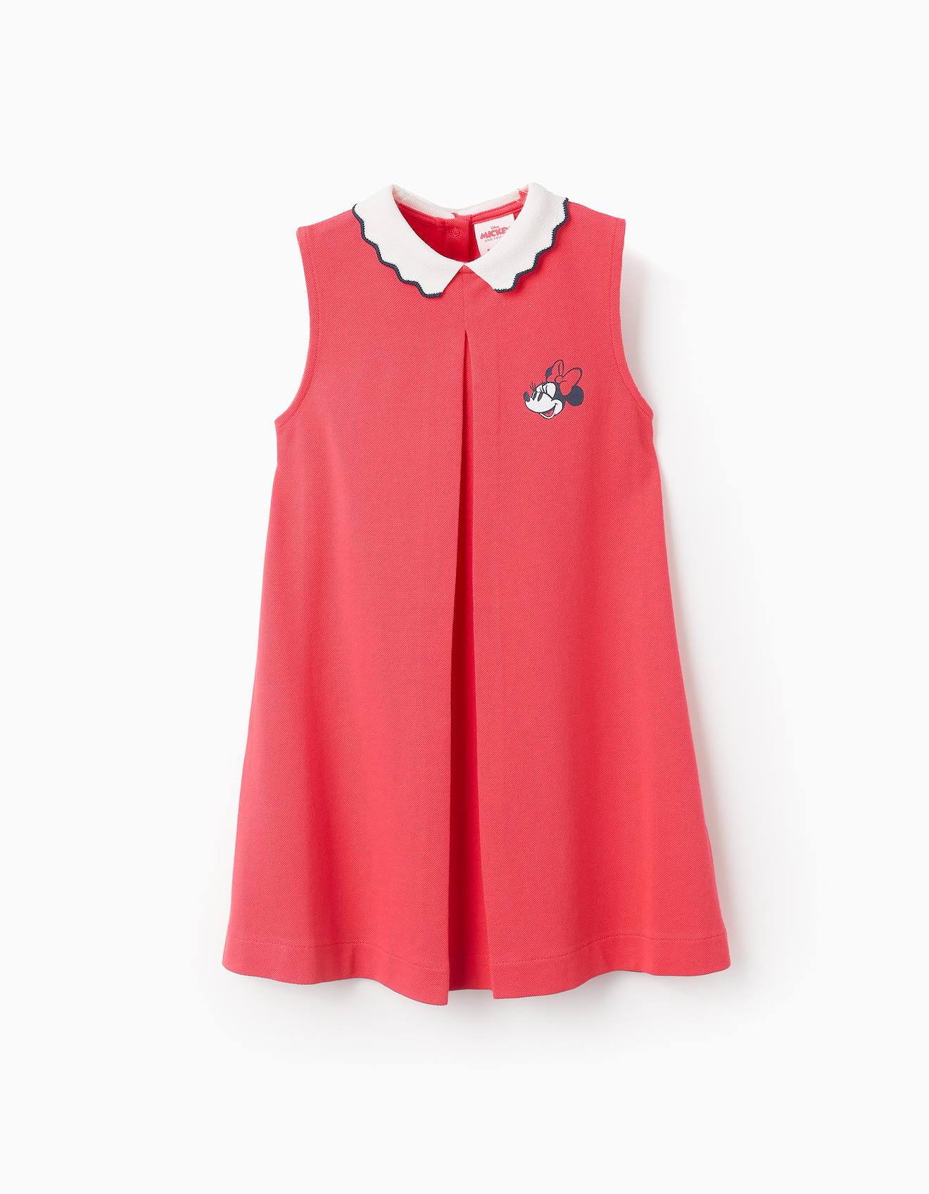 Robe En Piqué De Coton Minnie Rouge