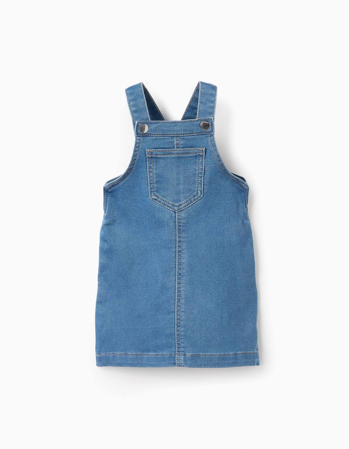Robe Salopette En Jean Bleu