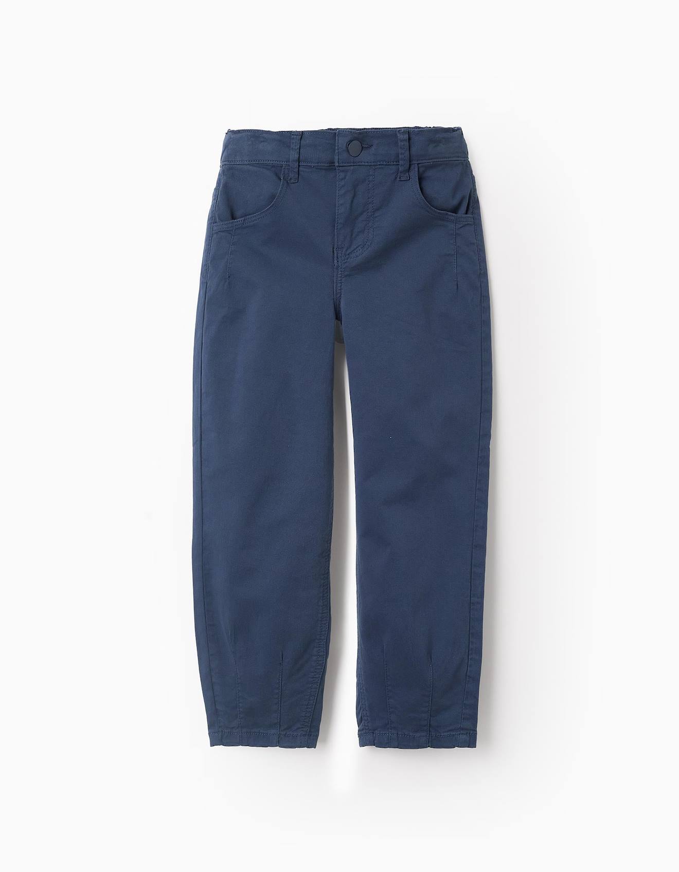 Pantalon En Sergé Bleu