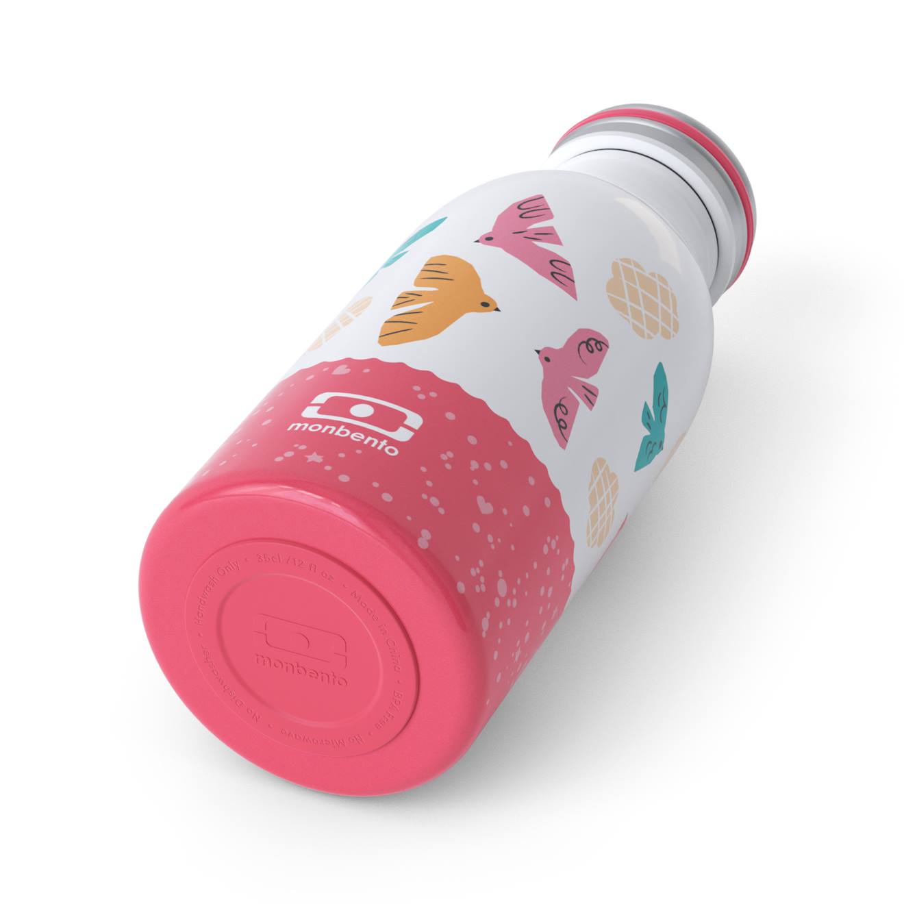 GIVEJOY Gourde Isotherme 500ml 750ml 1L - Acier Inoxydable, 2 Bouchons, Anti-Fuite, Brosse Nettoyage Incluse
