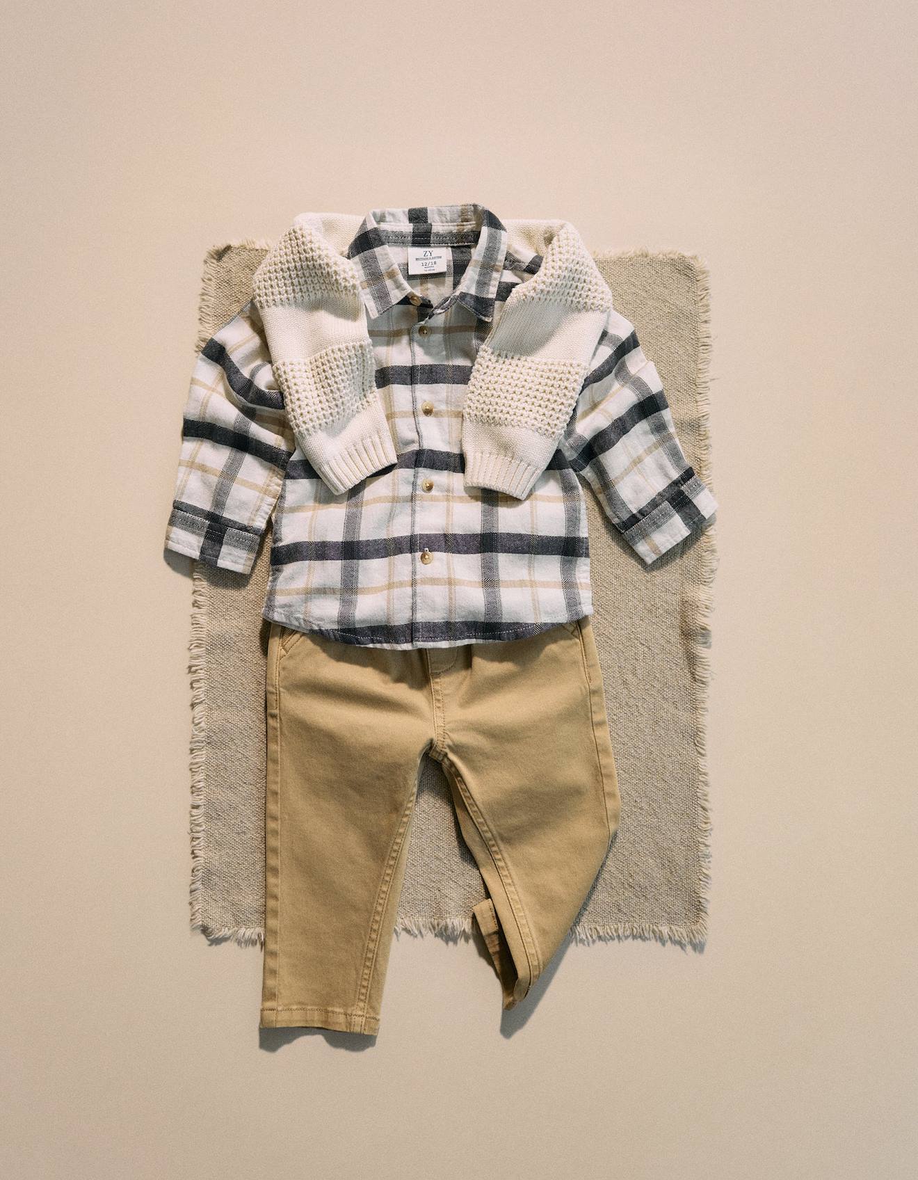 Pantalon Chino Avec Cordon Beige