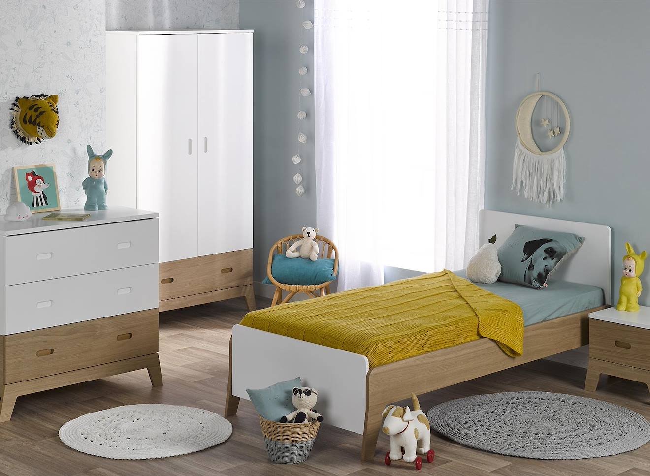 Chambre Enfant Archipel Blanc / Chêne