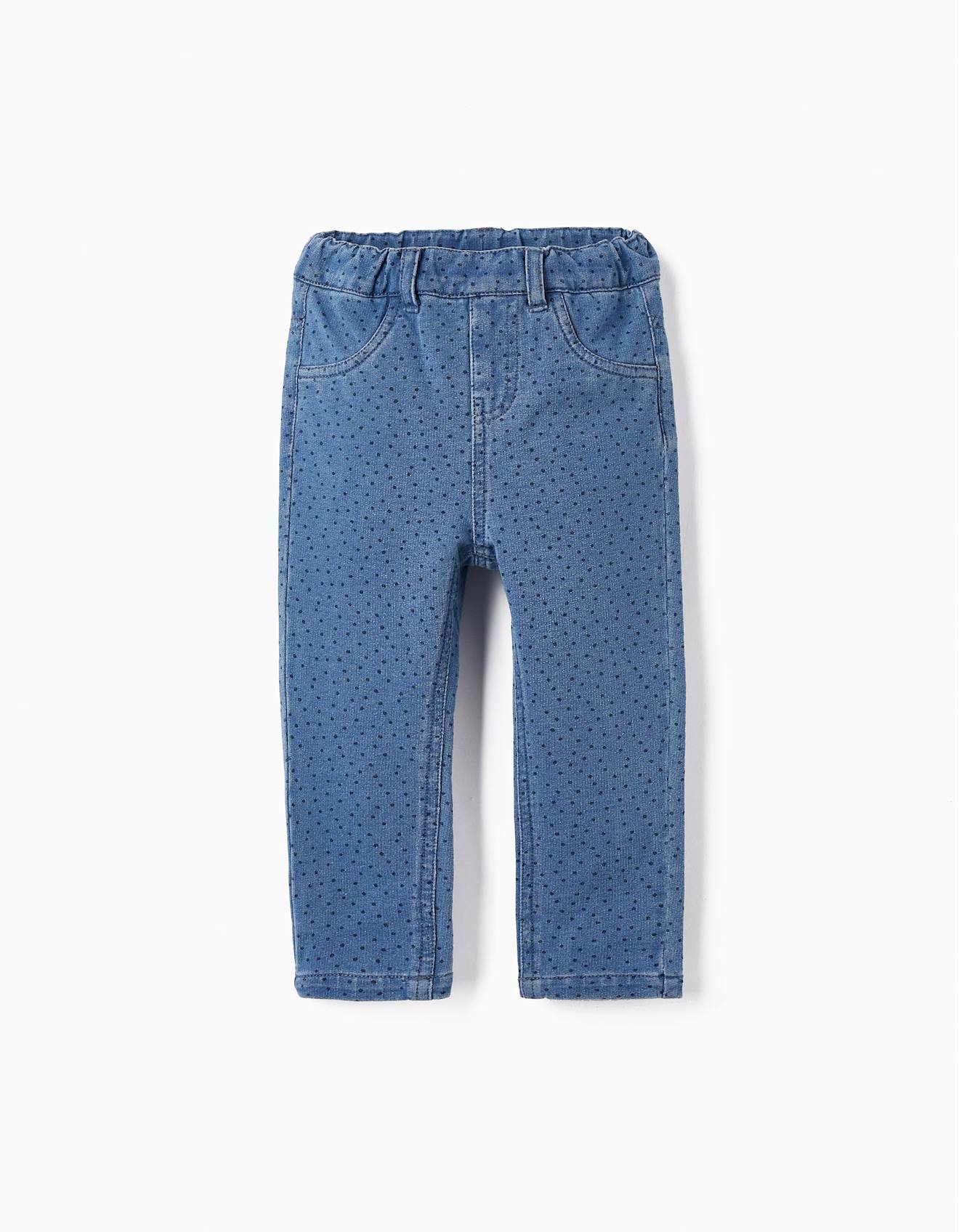 Legging En Jean À Pois Bleu