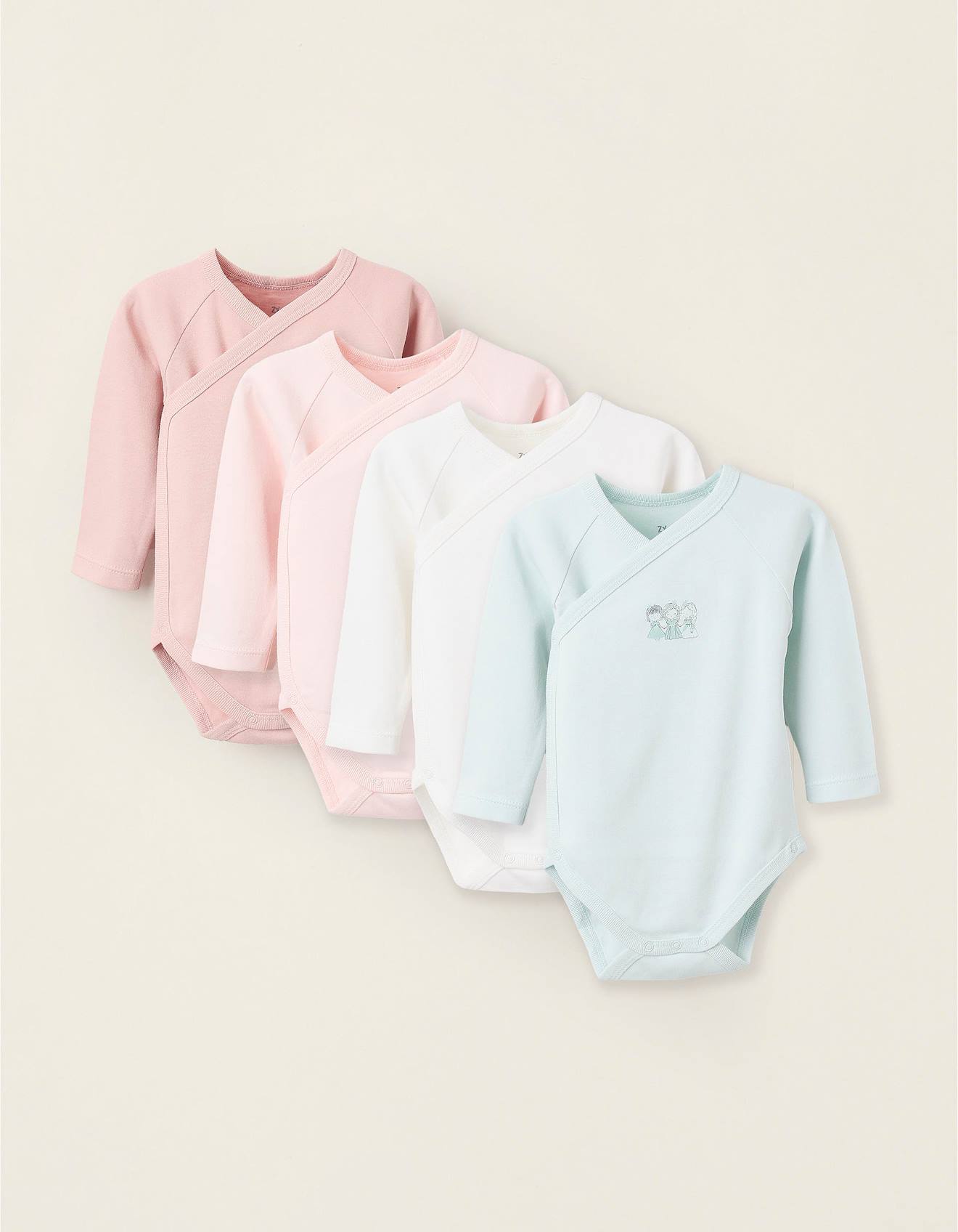 Pack 4 Bodies De Coton Multicolore