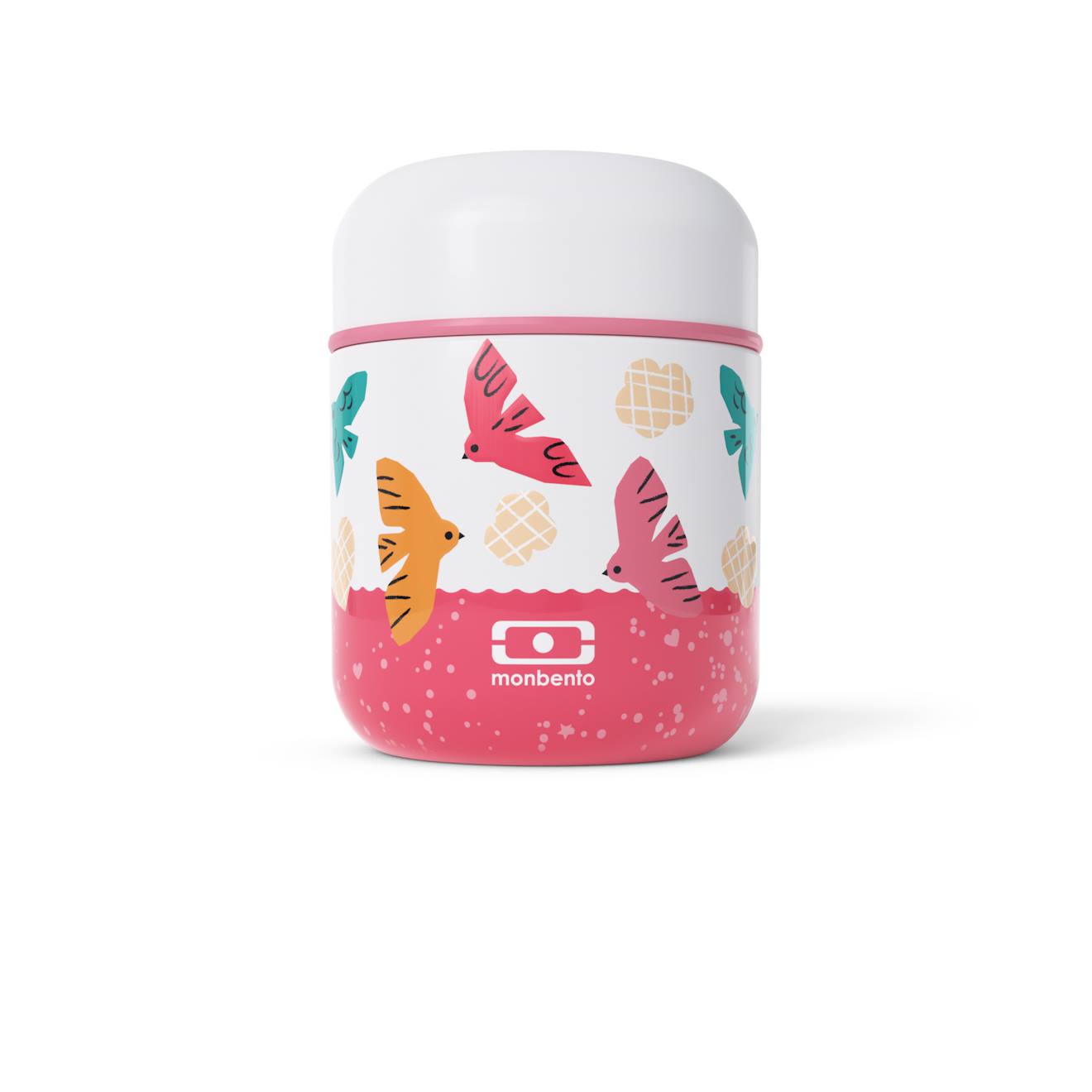 Lunch Box Isotherme Enfant 280ml Capsule Rose Birds