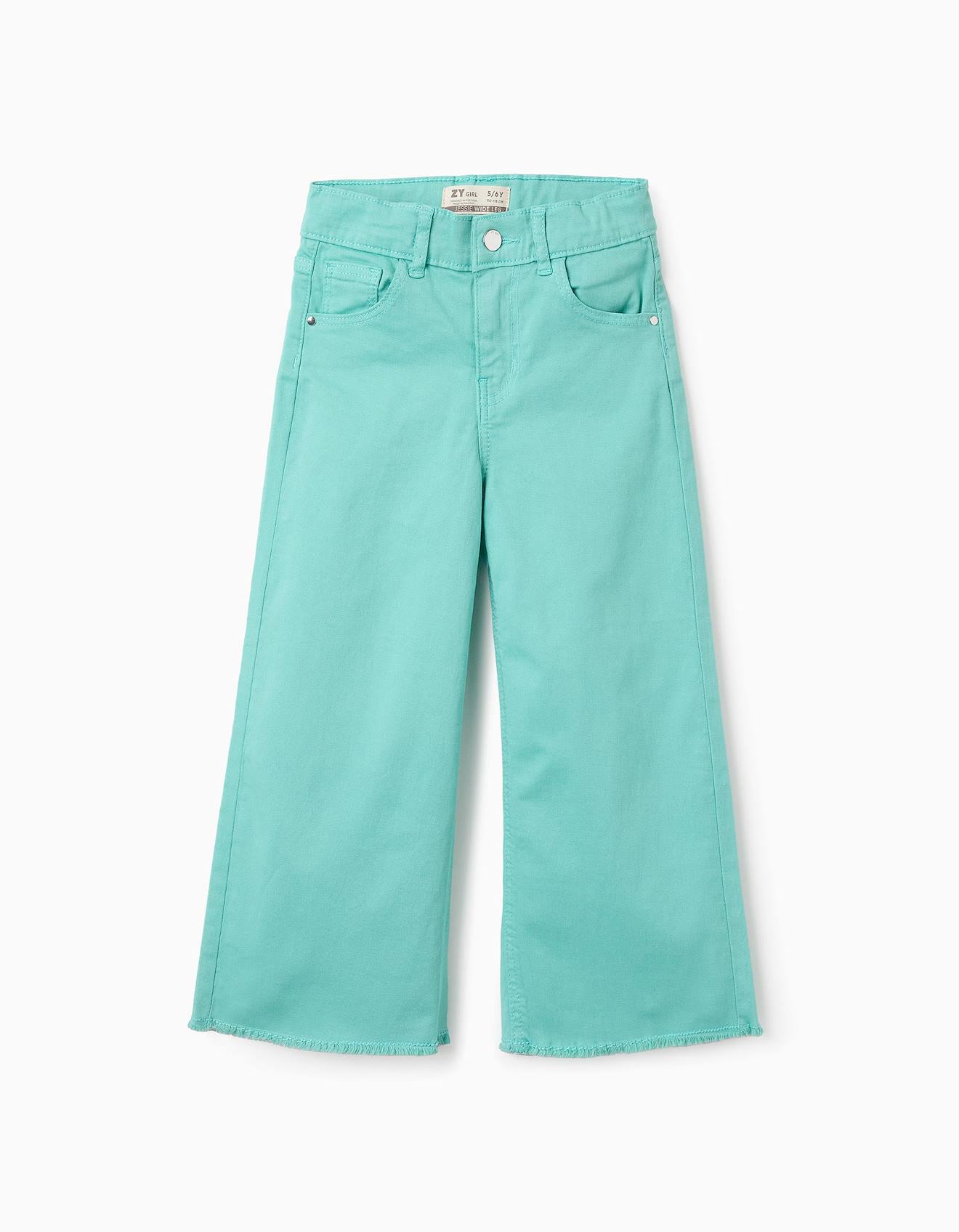 Pantalon En Sergé Vert