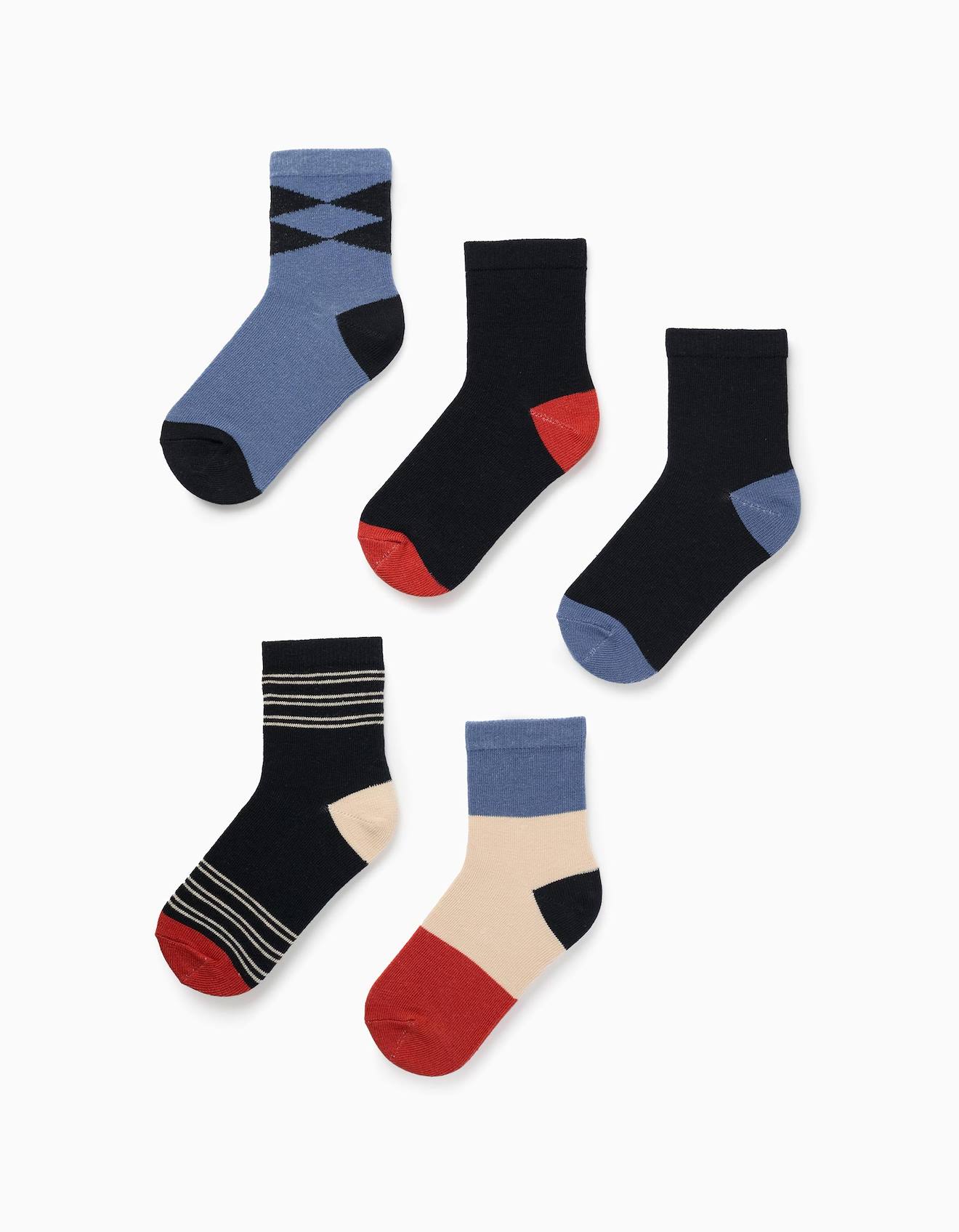 Pack 5 Paires De Chaussettes Multicolore