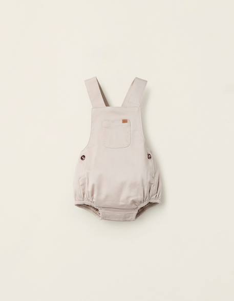 Bébé-Salopette, combinaison-Combi-short en sergé