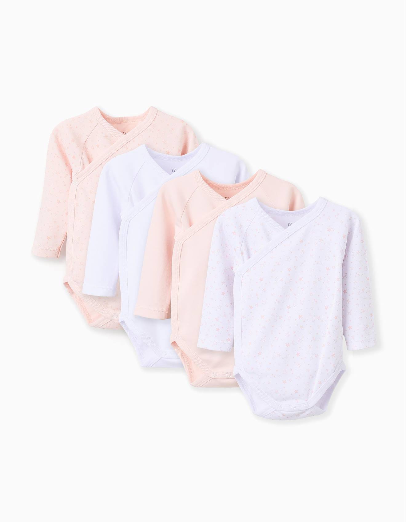 Pack 4 Bodies De Coton Multicolore