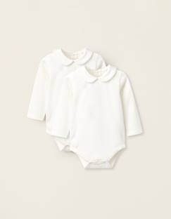 Bébé-Body-Pack 2 bodies avec col claudine