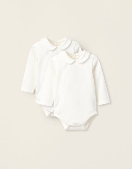 Bébé-Pack 2 bodies avec col claudine