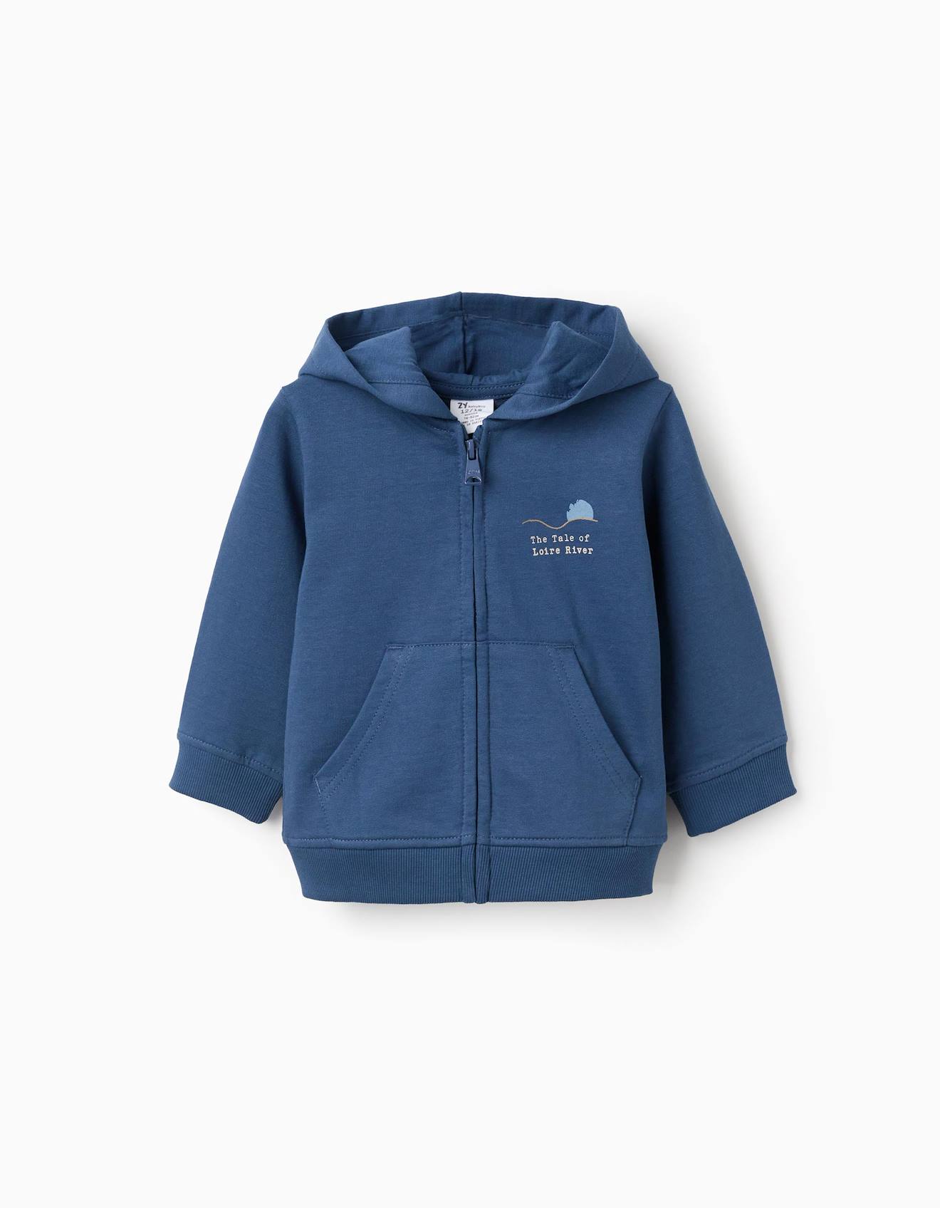 Veste Avec Capuche Et Poches Kangourou Bleu