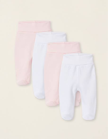 Bébé-Pack 4 pantalons à pieds