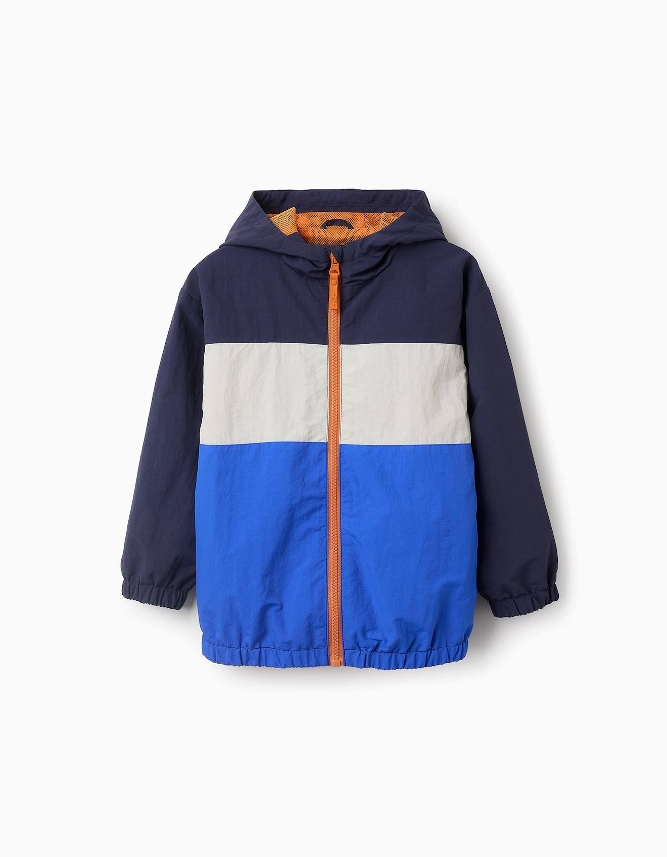 Veste Avec Capuche En Nylon Ripstop Bleu Foncé