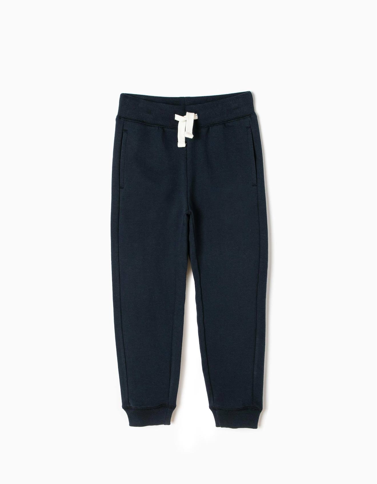 Pantalon De Jogging En Coton Bleu Foncé