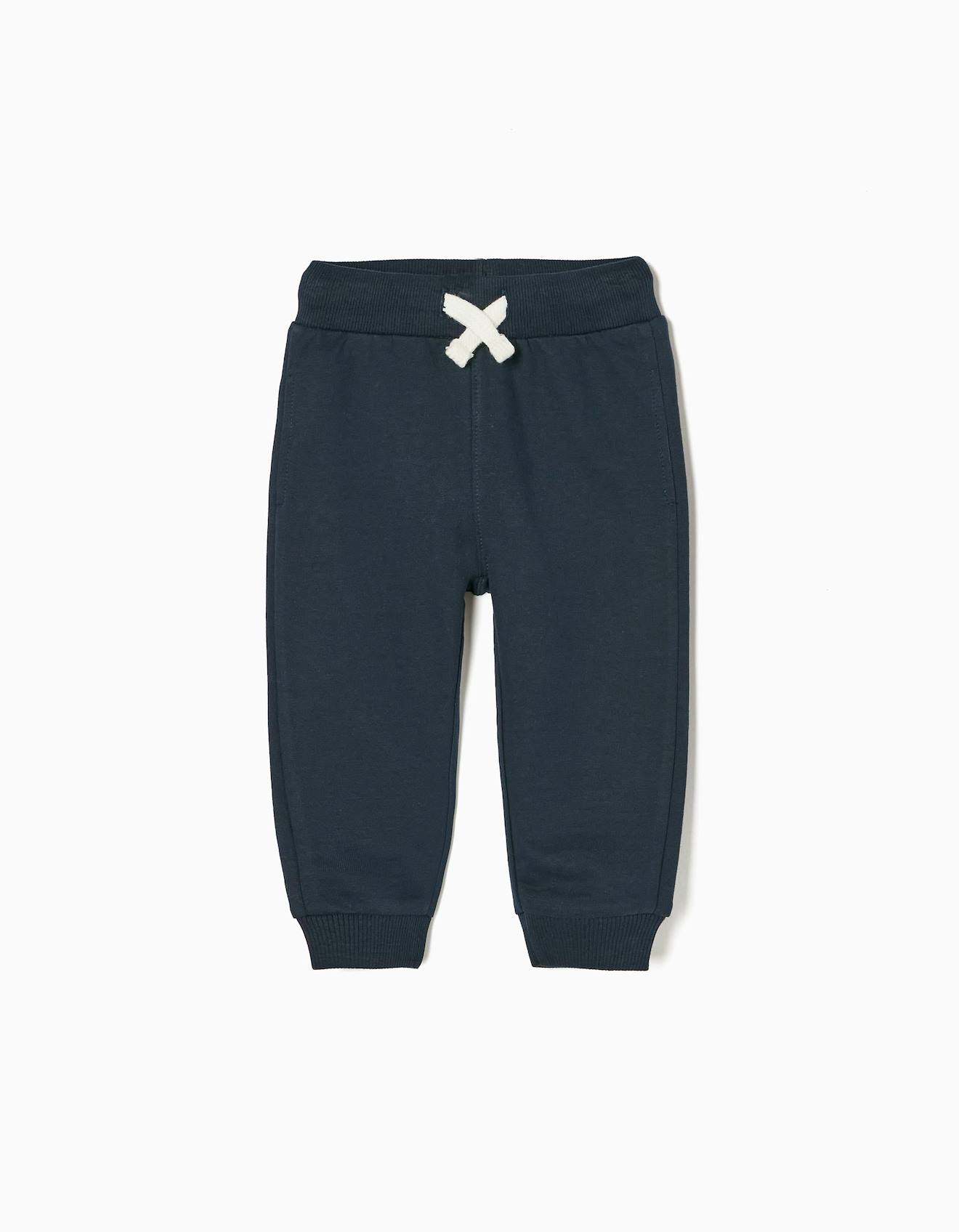 Pantalon De Sport En Coton Bleu Foncé