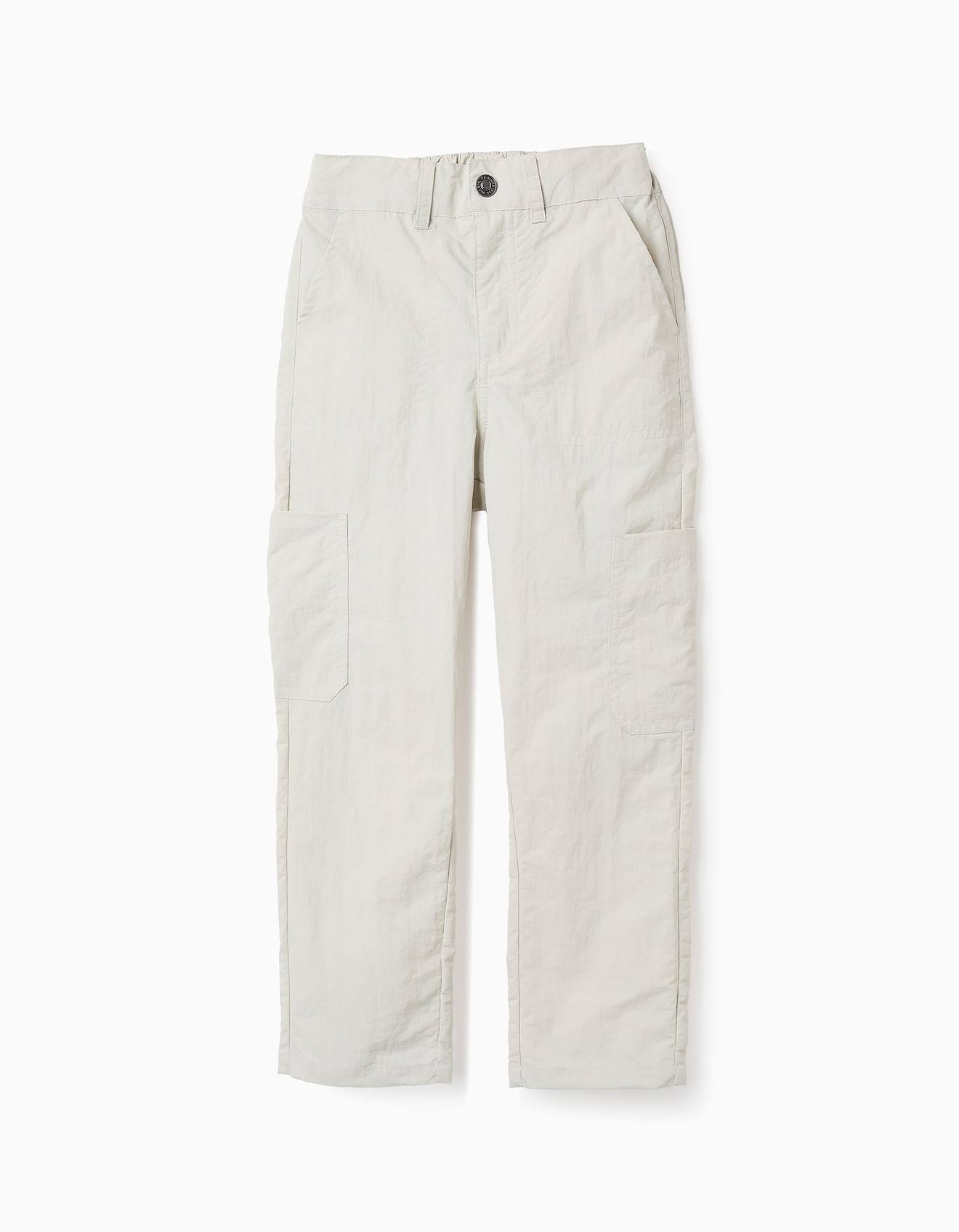 Pantalon Cargo En Ripstop Beige