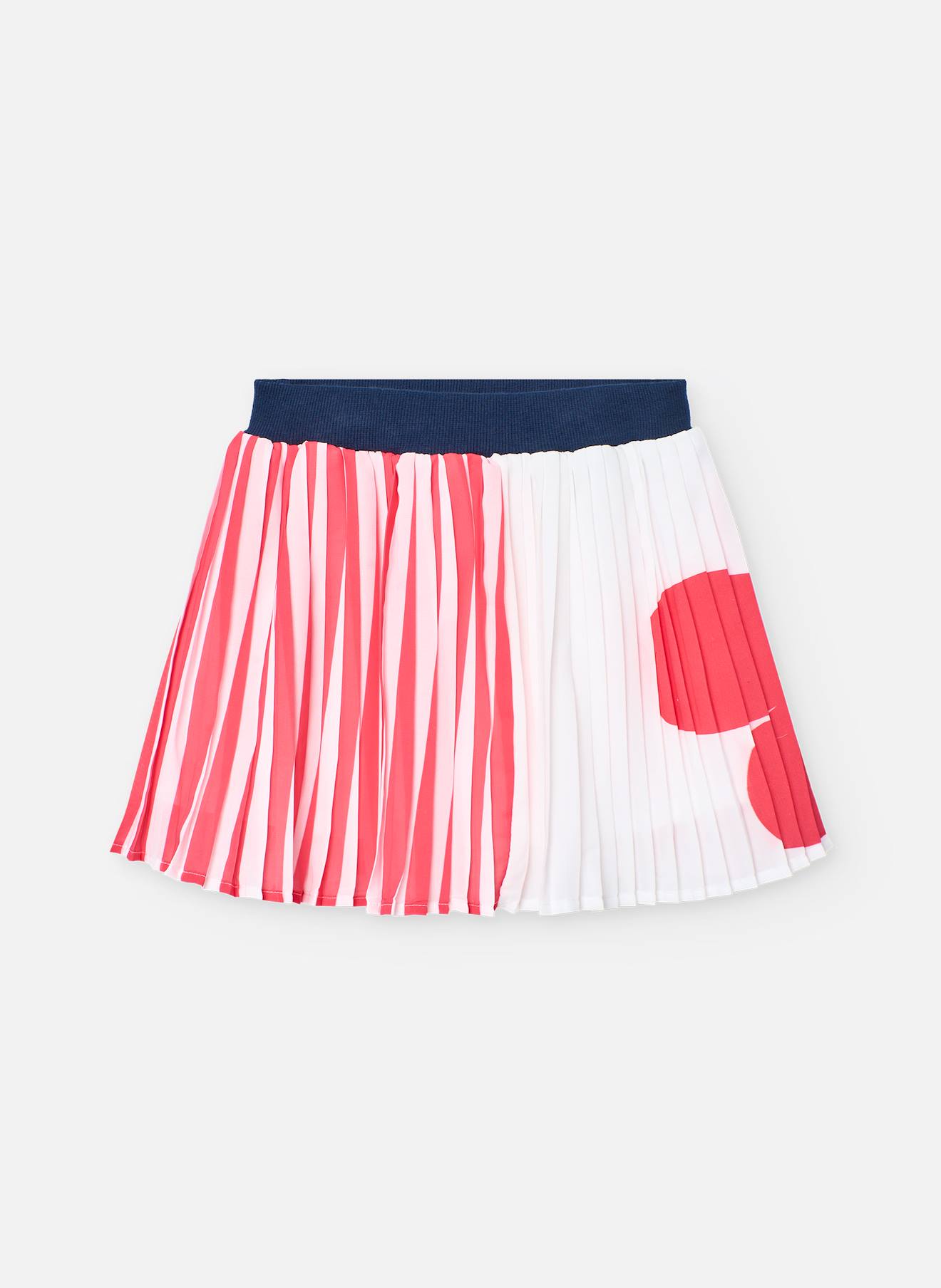 Jupe Plissée Avec Taille Élastique Blanc