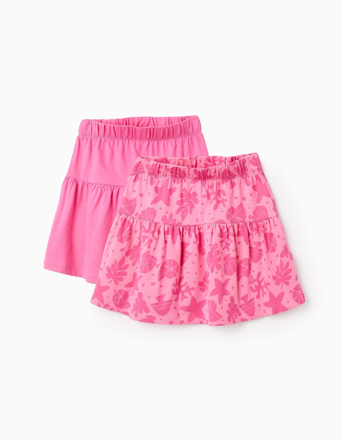 Pack 2 Jupes En Jersey Rose