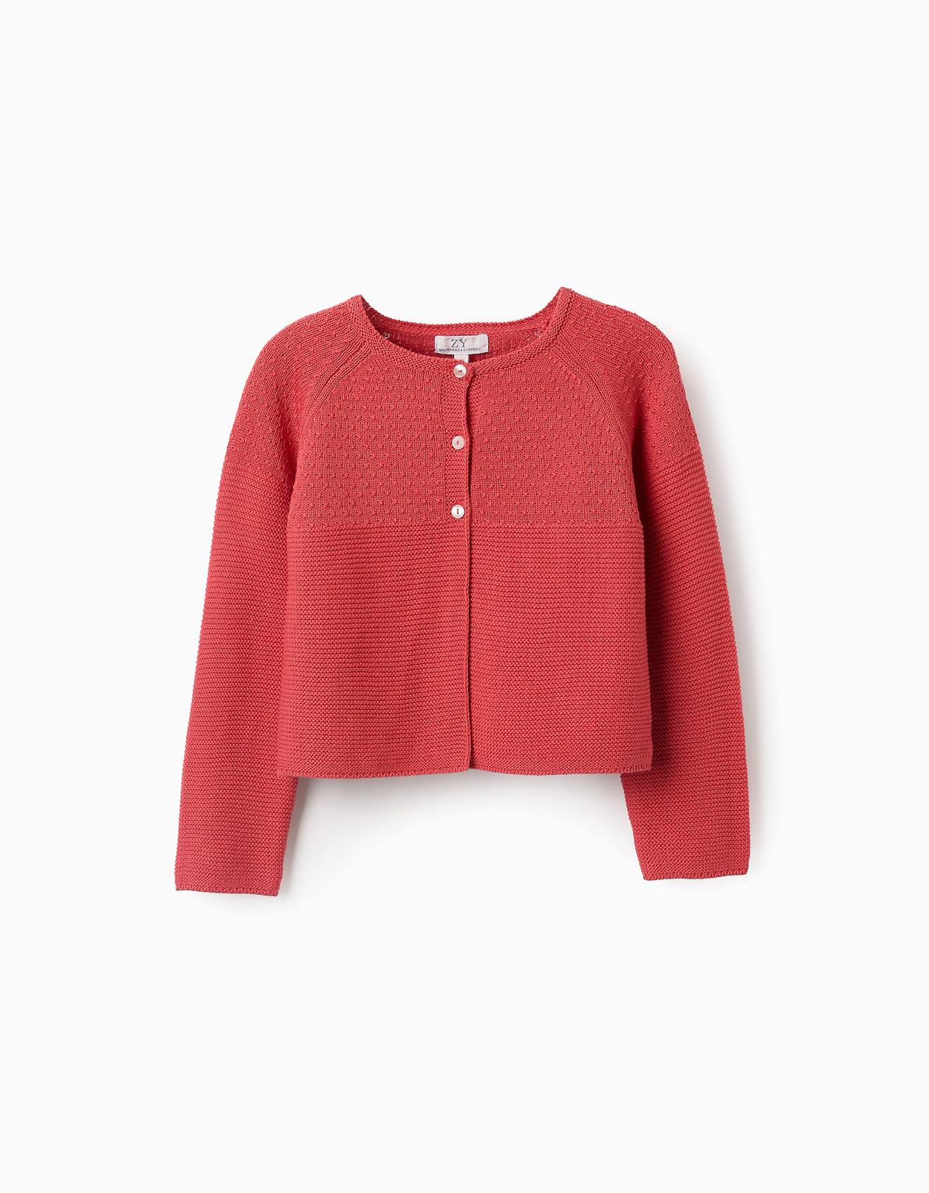 Gilet En Maille En Coton Rouge
