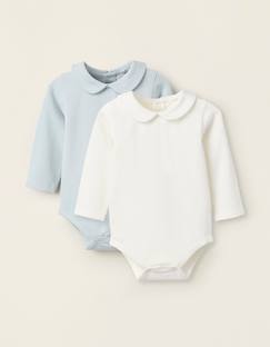Bébé-Body-Pack 2 bodies avec col claudine
