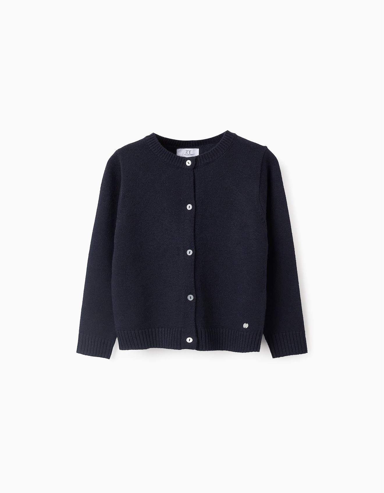 Gilet En Maille Bleu Foncé
