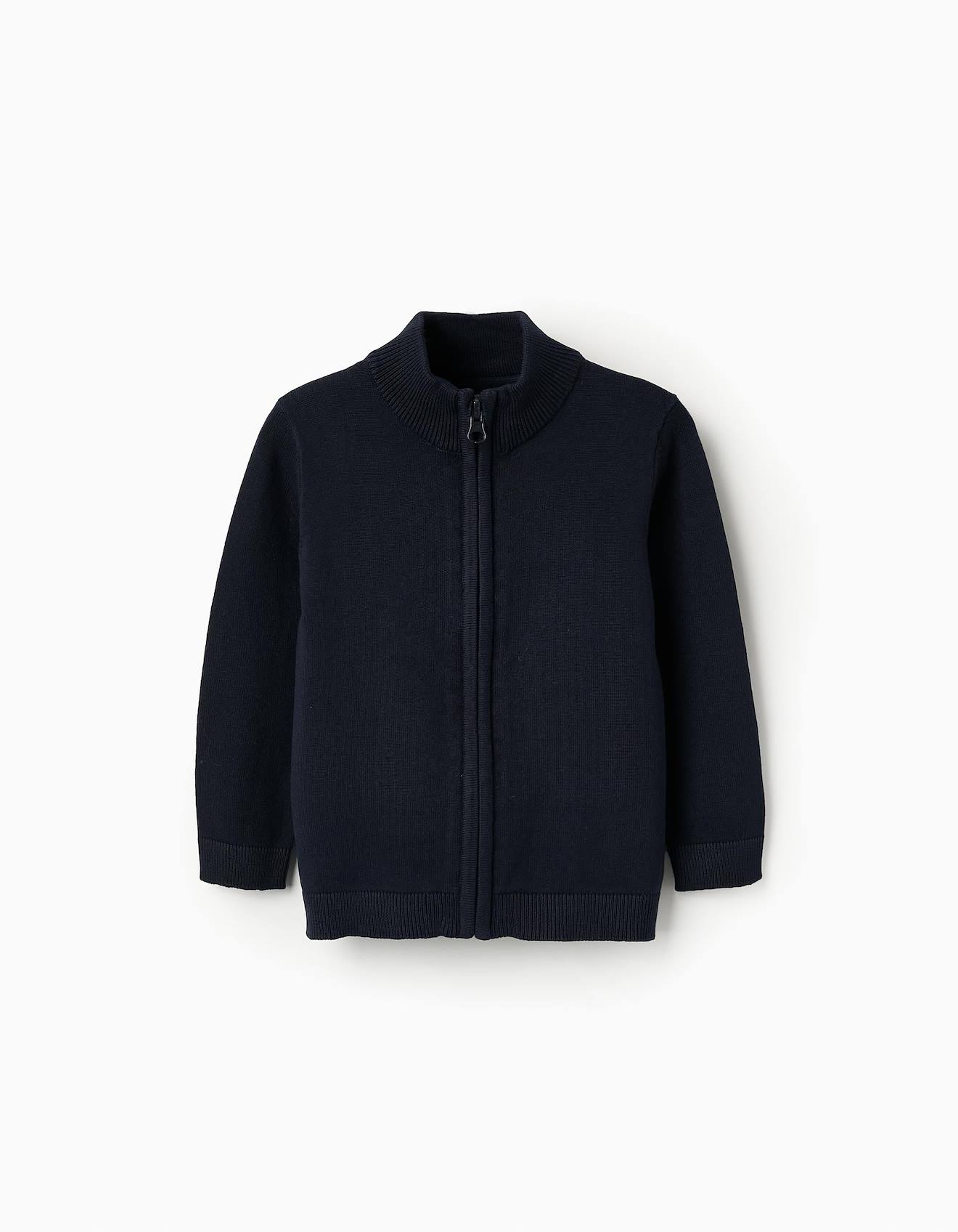Gilet En Maille Bleu Foncé