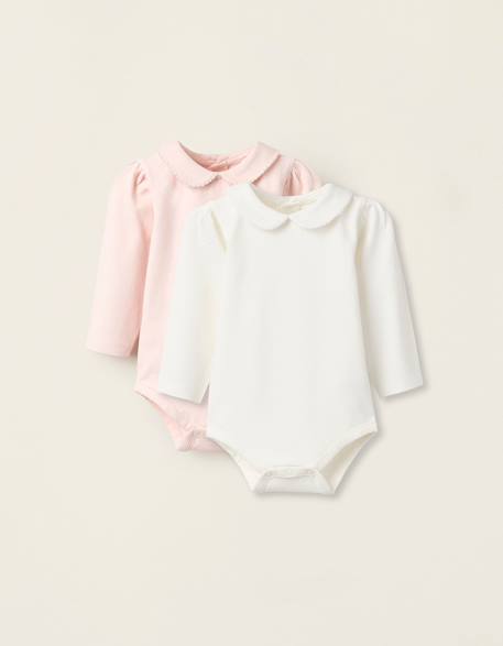 Bébé-Pack 2 bodies avec col claudine