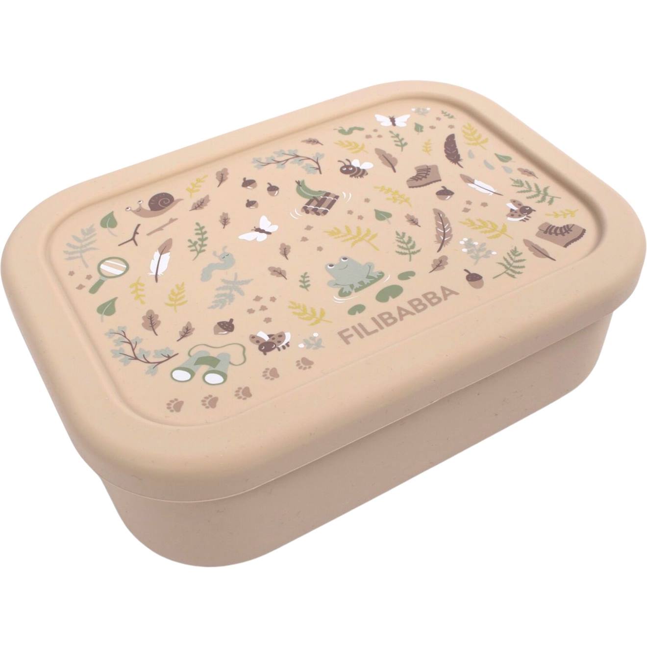 Lunch Box Silicone Lucky Rose, Rouge, Noir