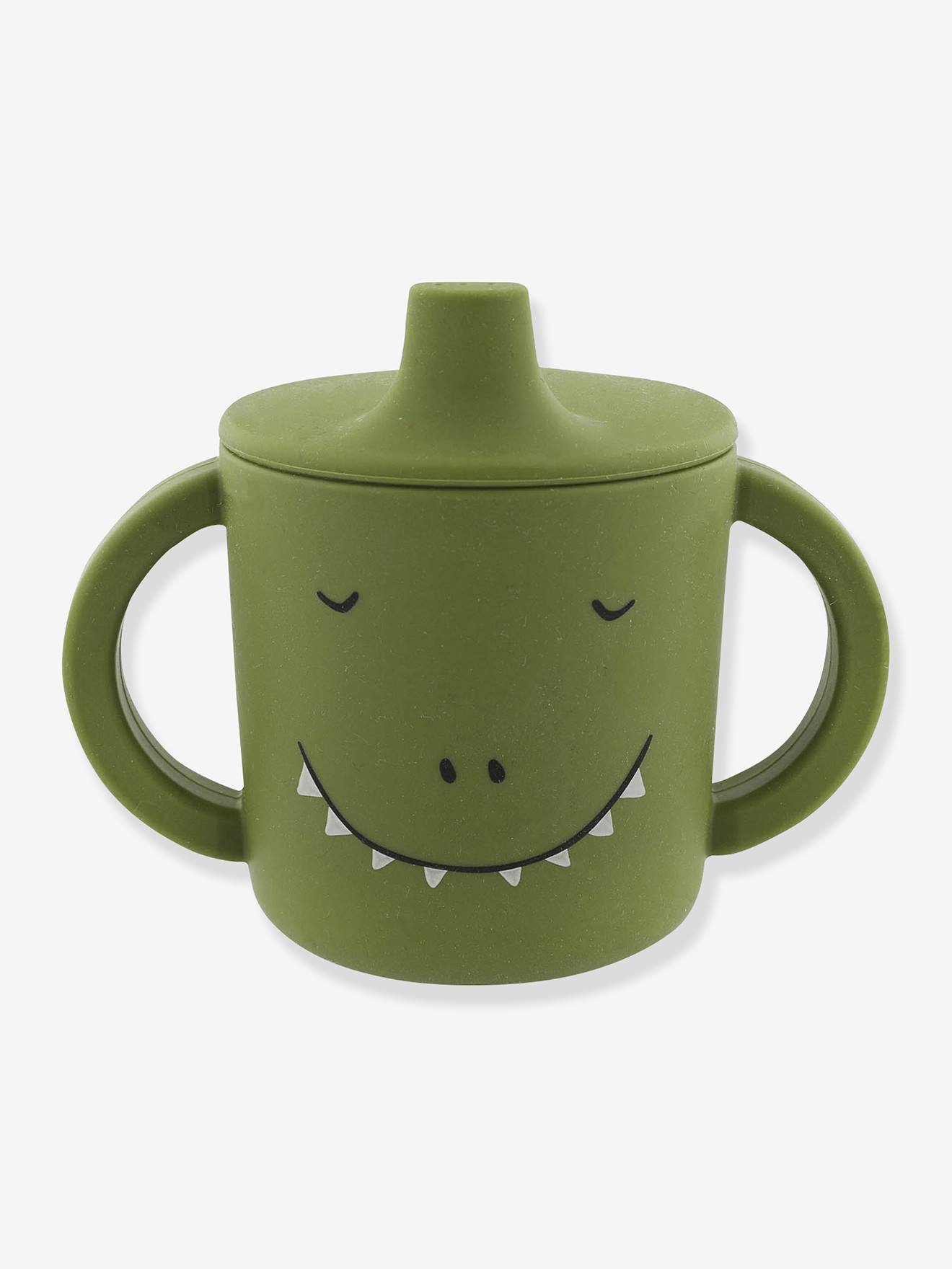 Tasse d'apprentissage Animal en silicone vert