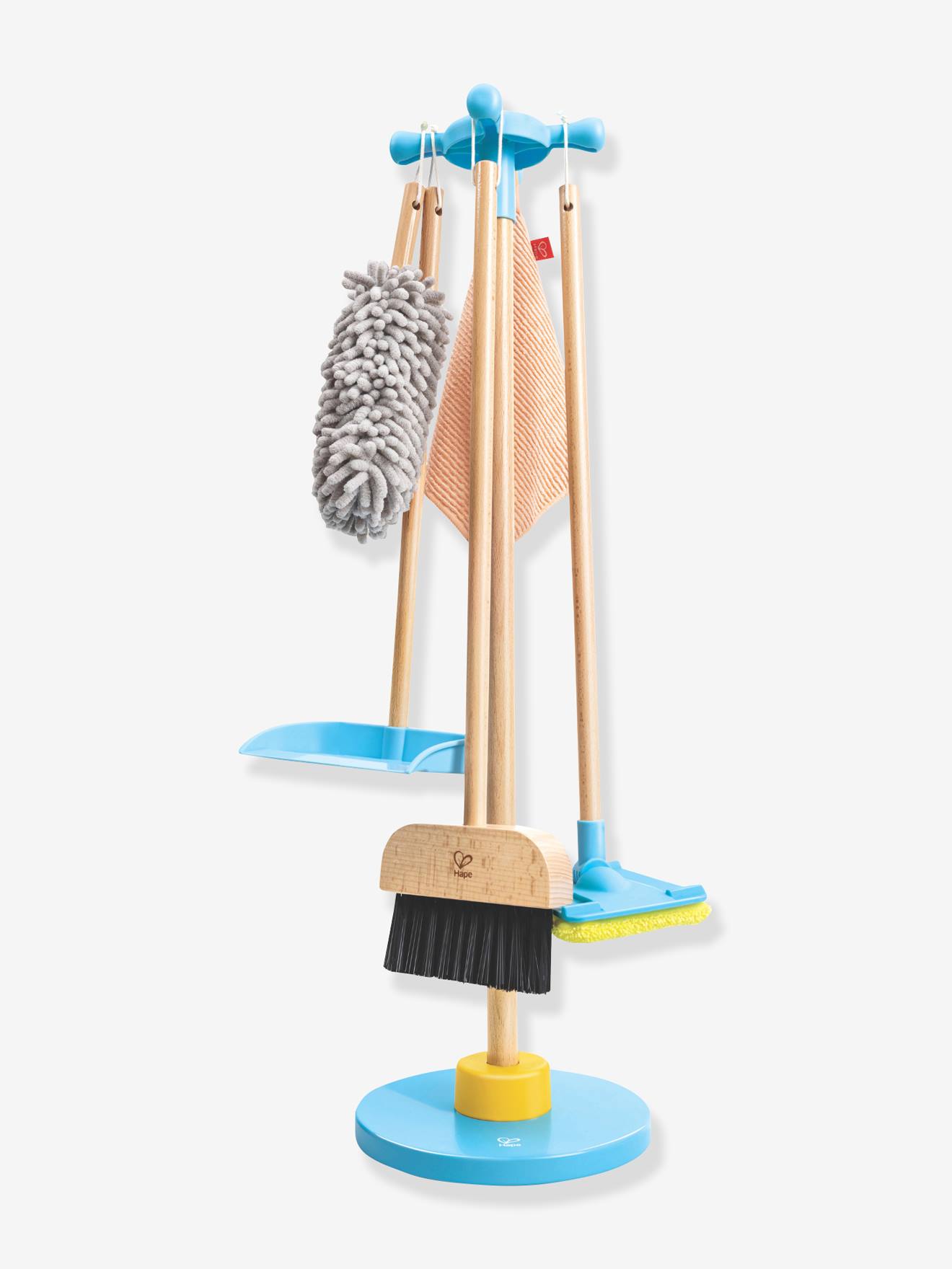 Support balai et set de nettoyage multicolore