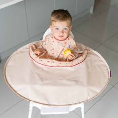 Puériculture-Repas-Kit bavoir et plateau transportable