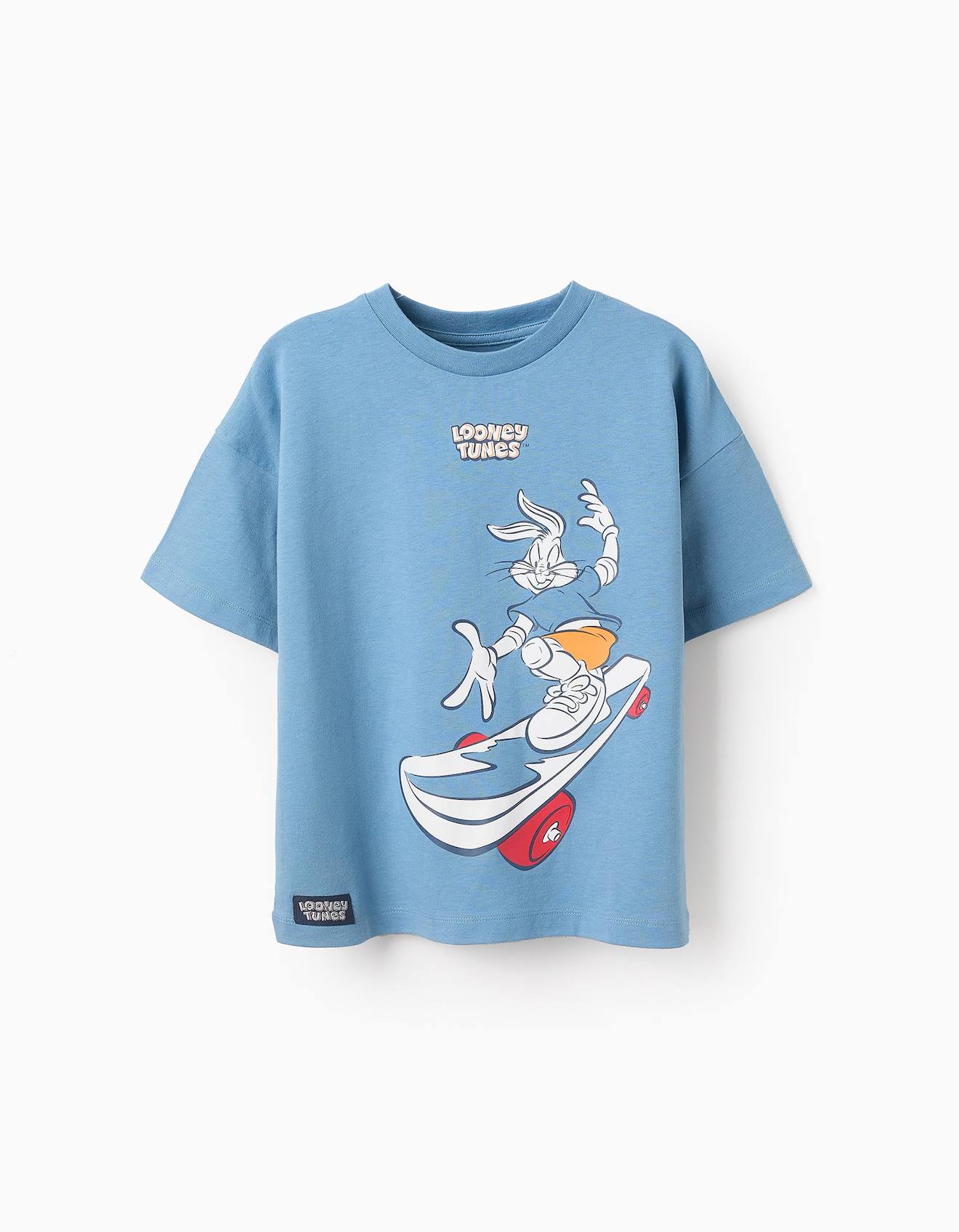 T-shirt En Coton Looney Tunes Bleu
