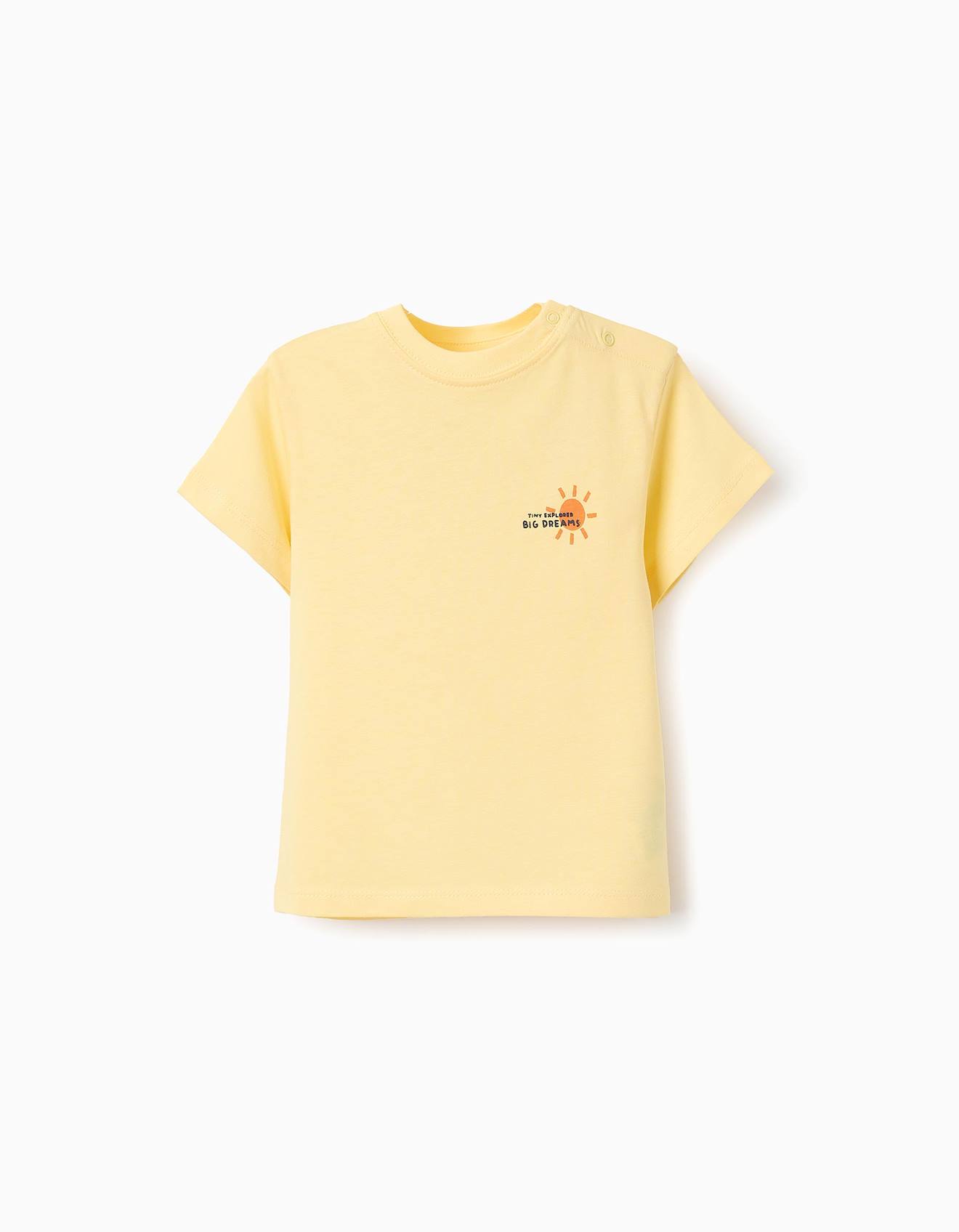 T-shirt À Coton Jaune Clair