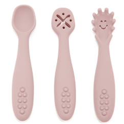 Puériculture-Repas-Lot de 3 cuillères d'apprentissage en silicone
