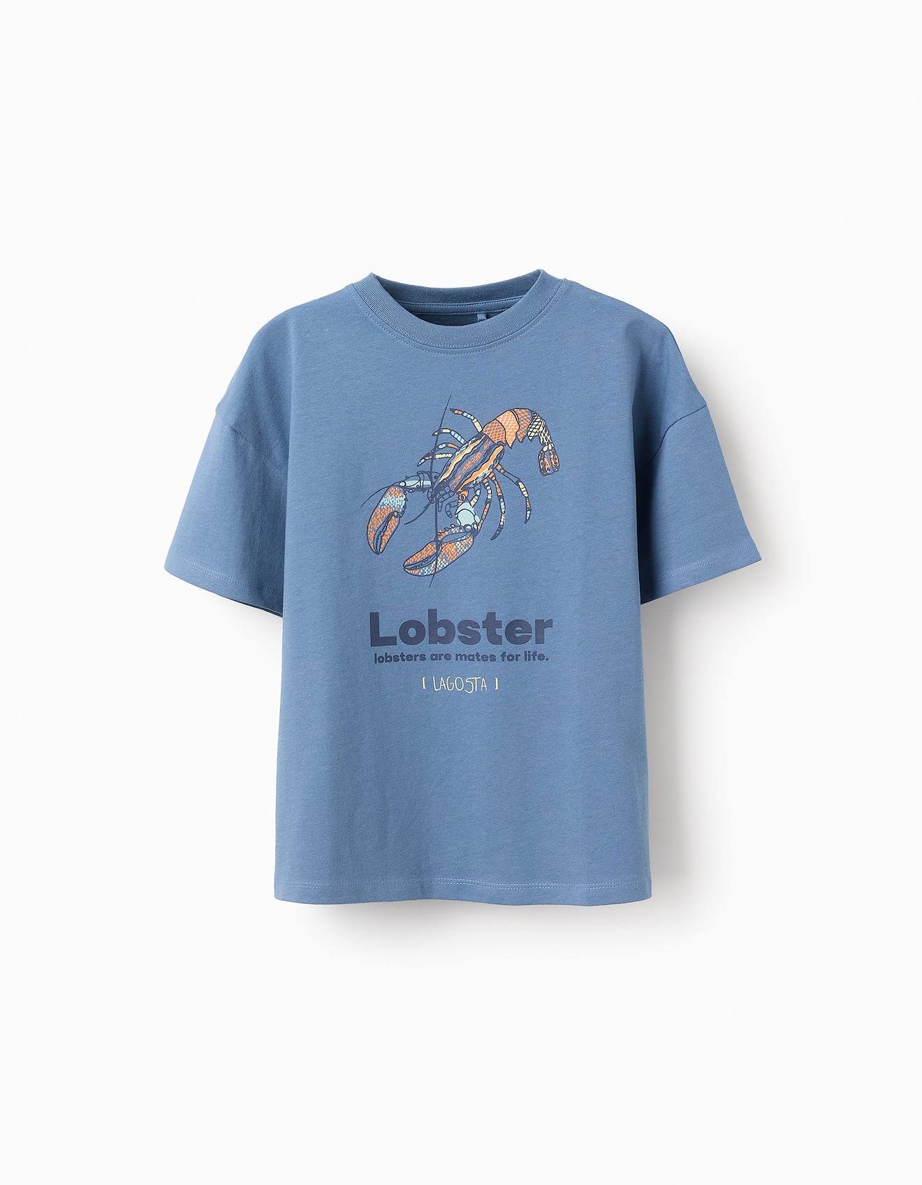T-shirt De Coton Bleu