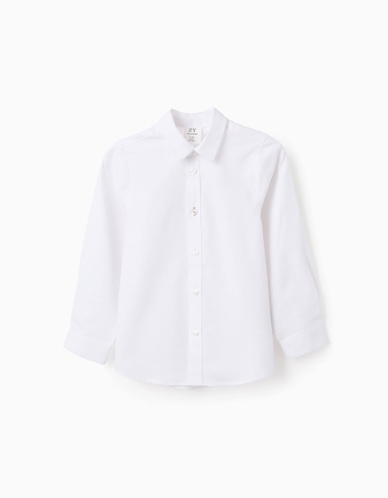 Chemise En Oxford De Coton Blanc