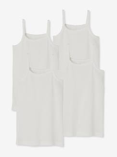 Lot 4 débardeurs maillot de corps BASICS  - vertbaudet enfant