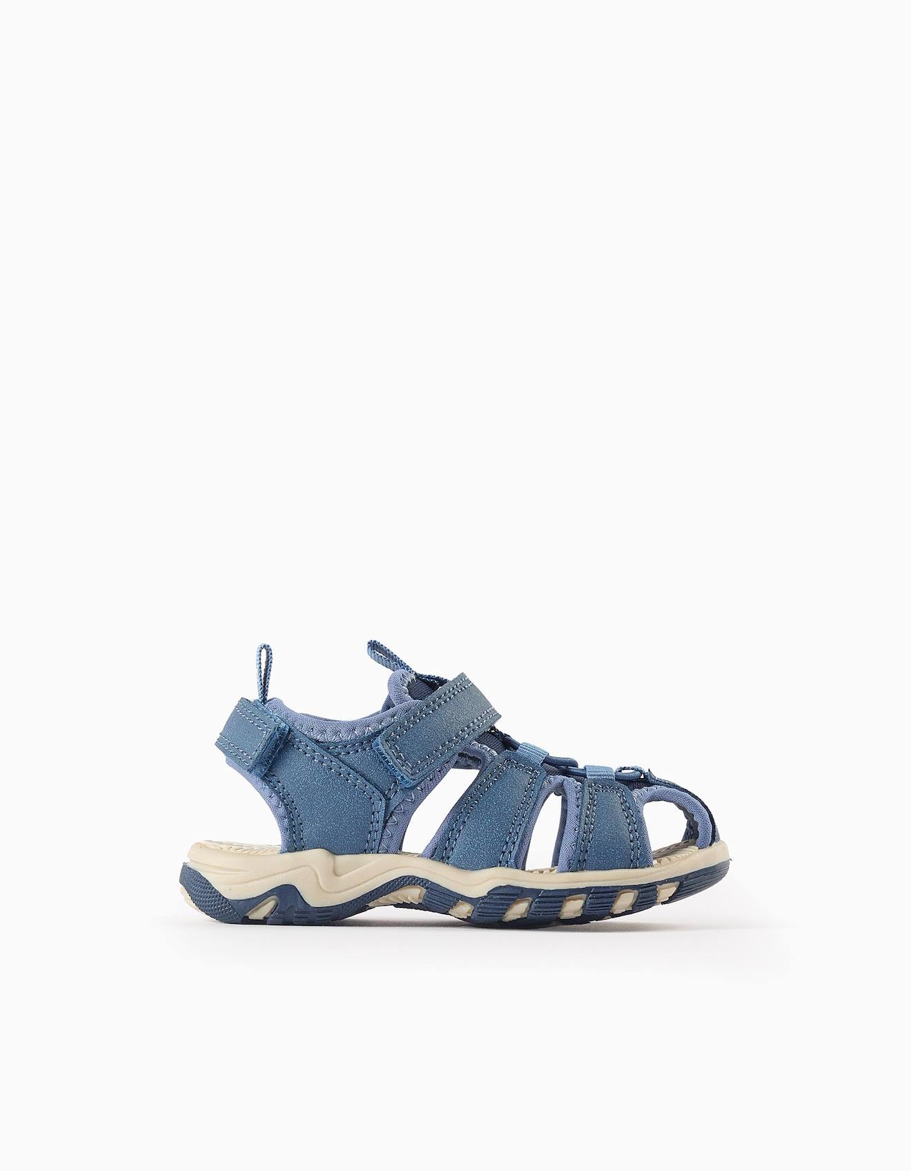Sandales À Bout Fermé Bleu